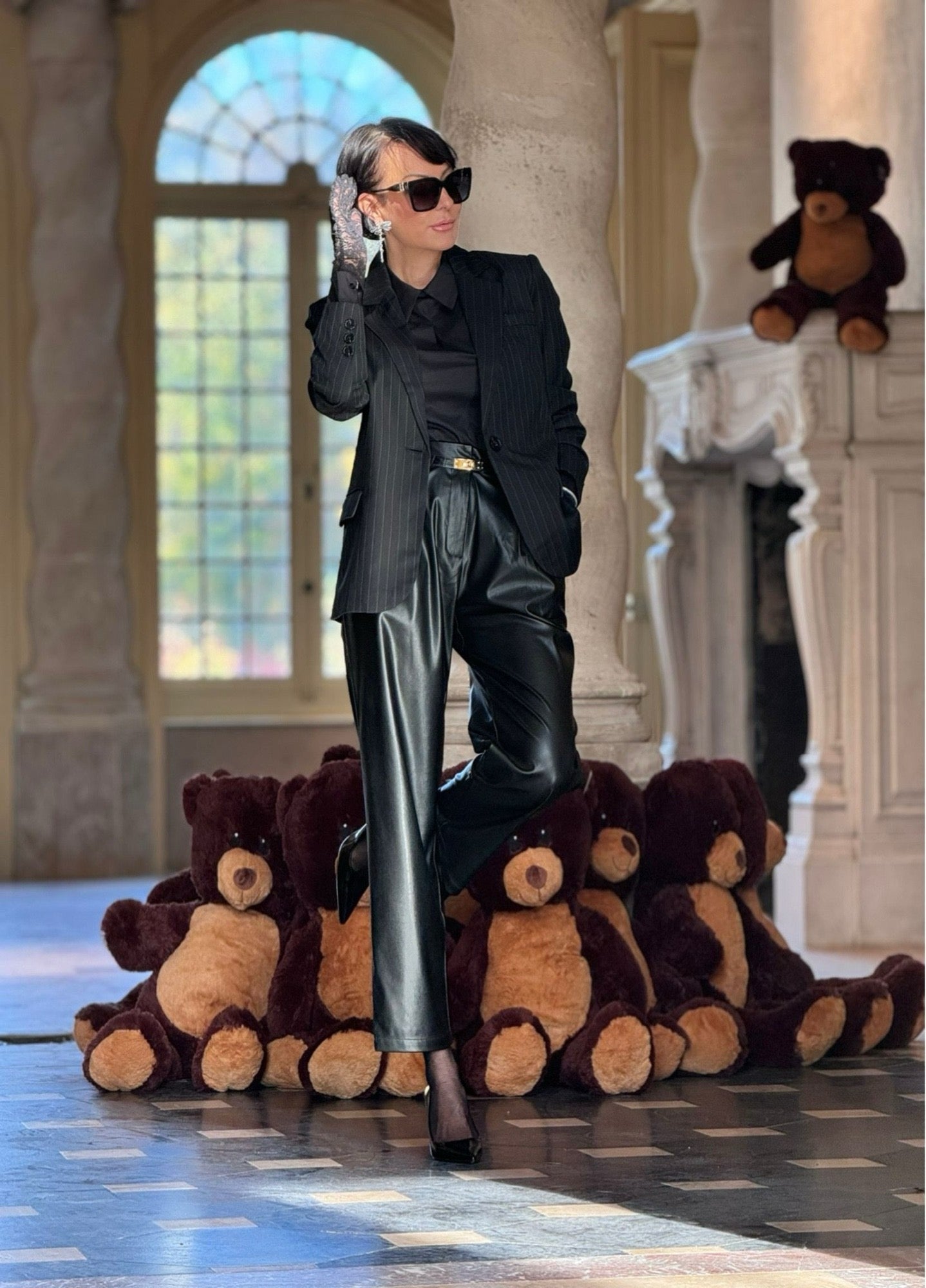 Blazer Liz striped black