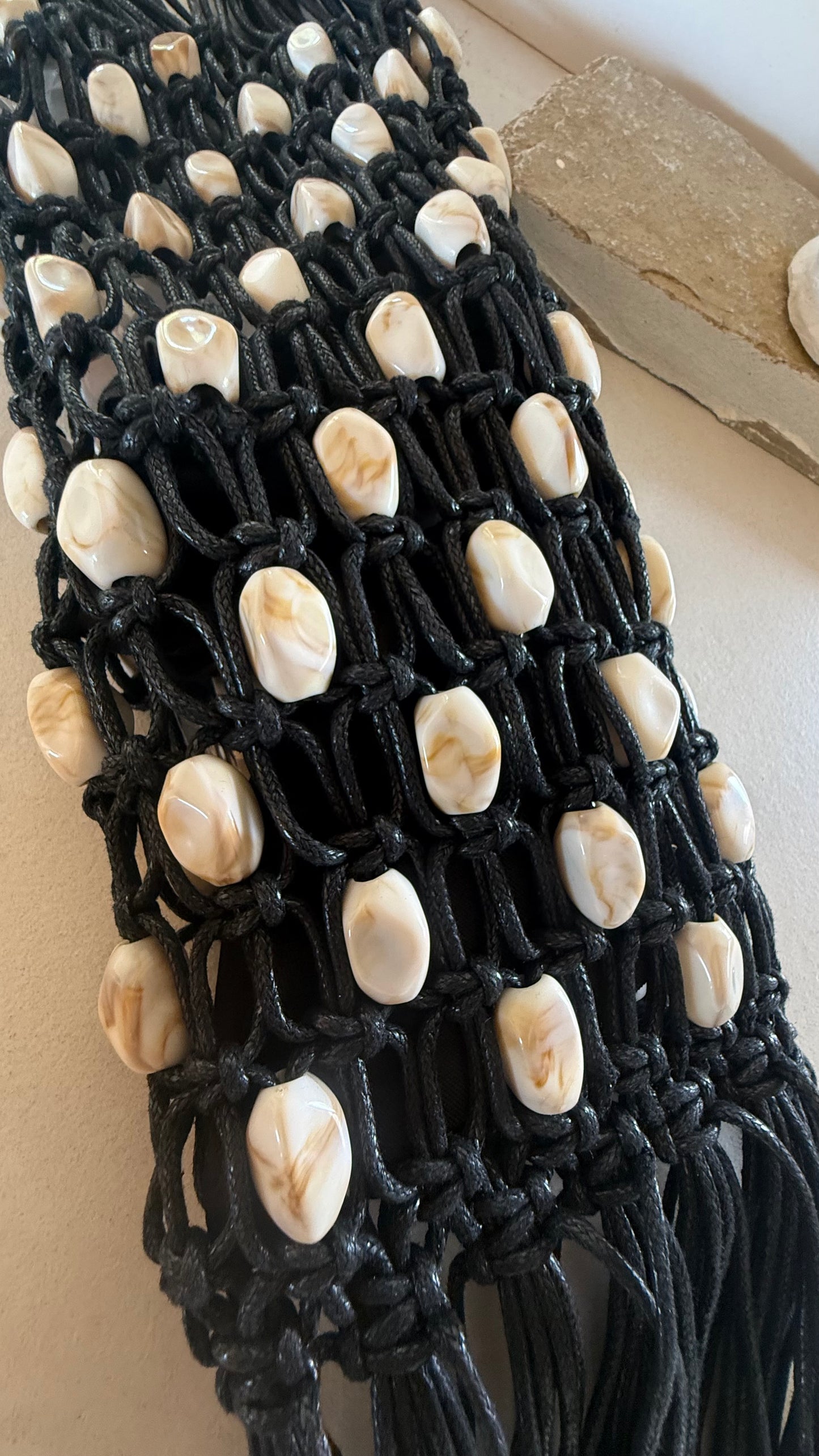 Bag Anna beads bicolor