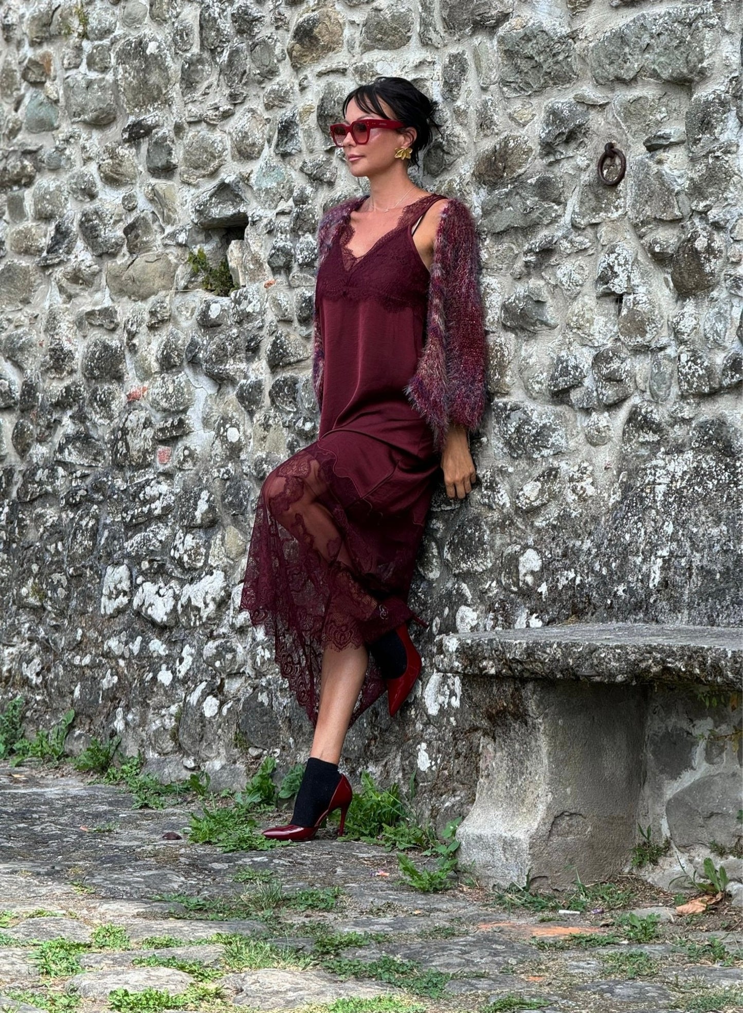 Cardigan Ember burgundy