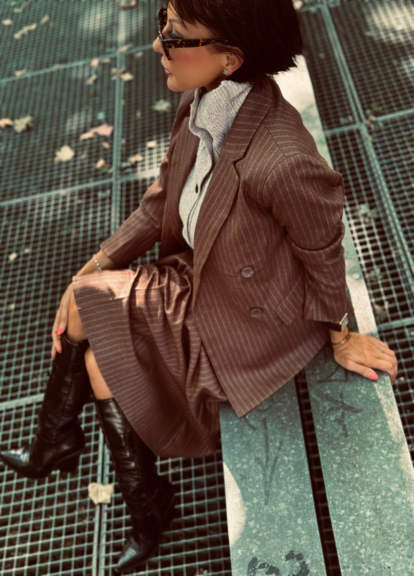 Blazer Liv striped hazel