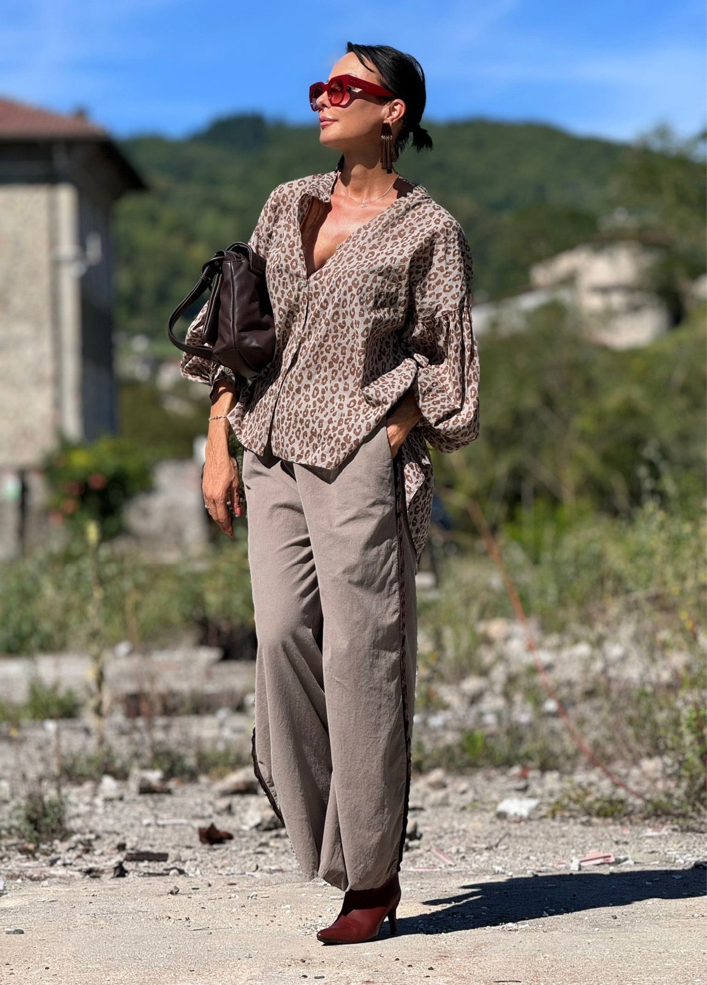 Pants Lyra taupe