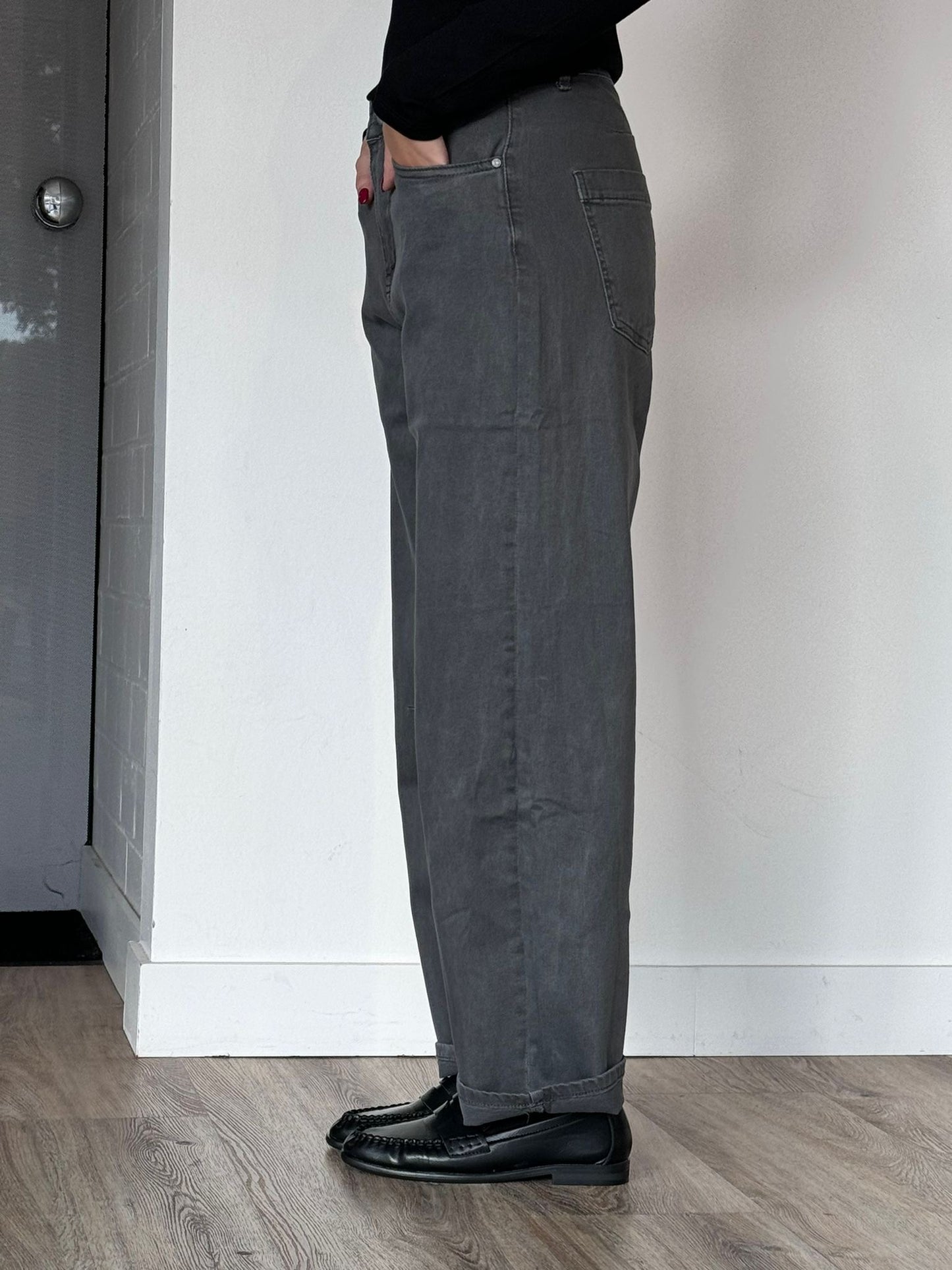Pants jeans balloon grey