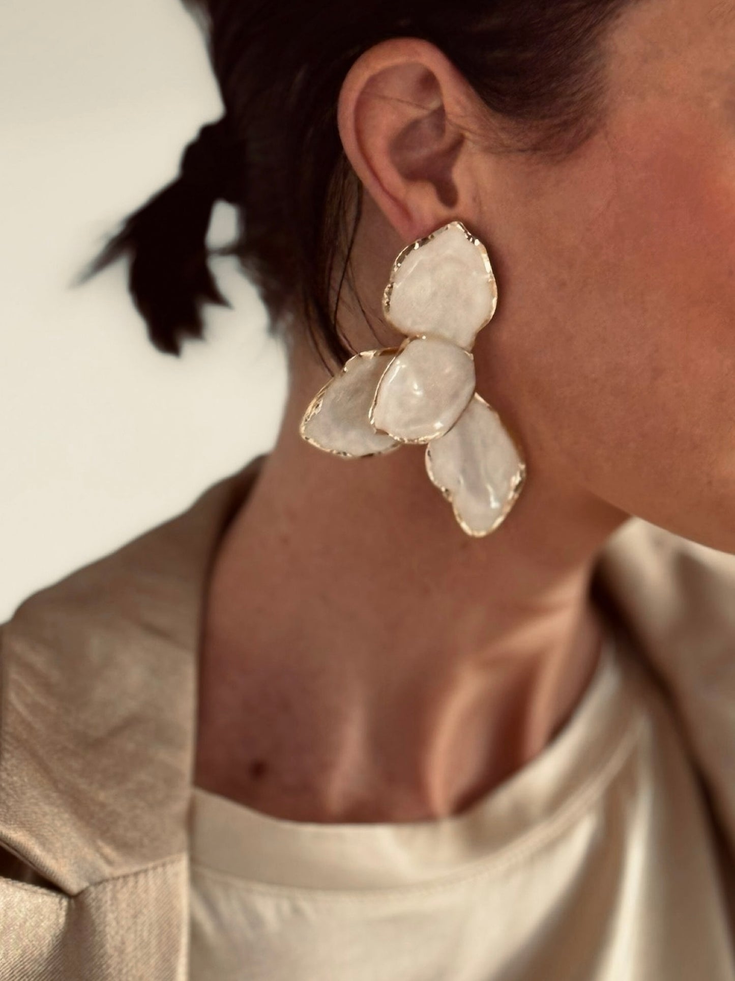 Earrings Twain flower