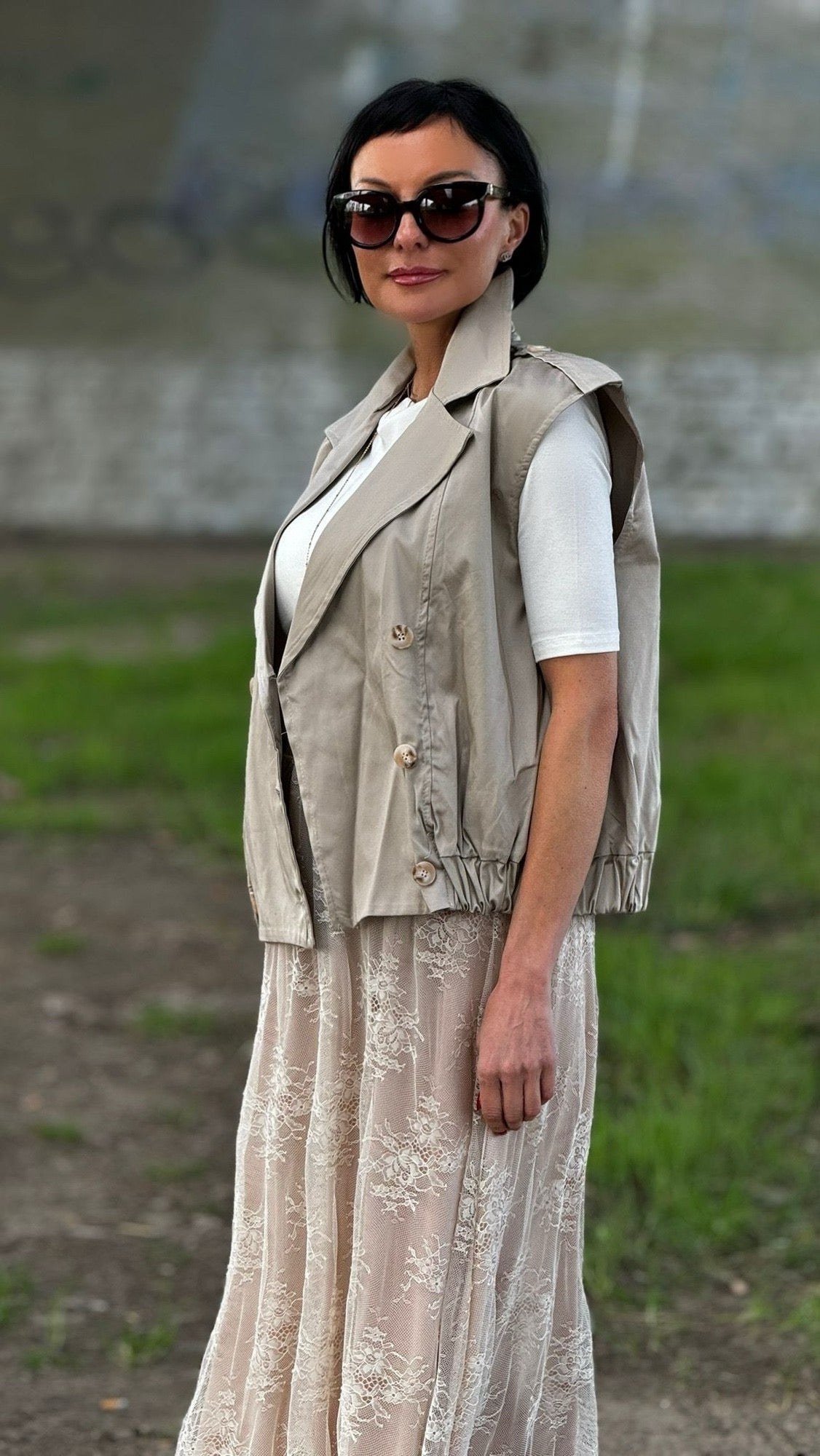 Skirt Billie lace sand