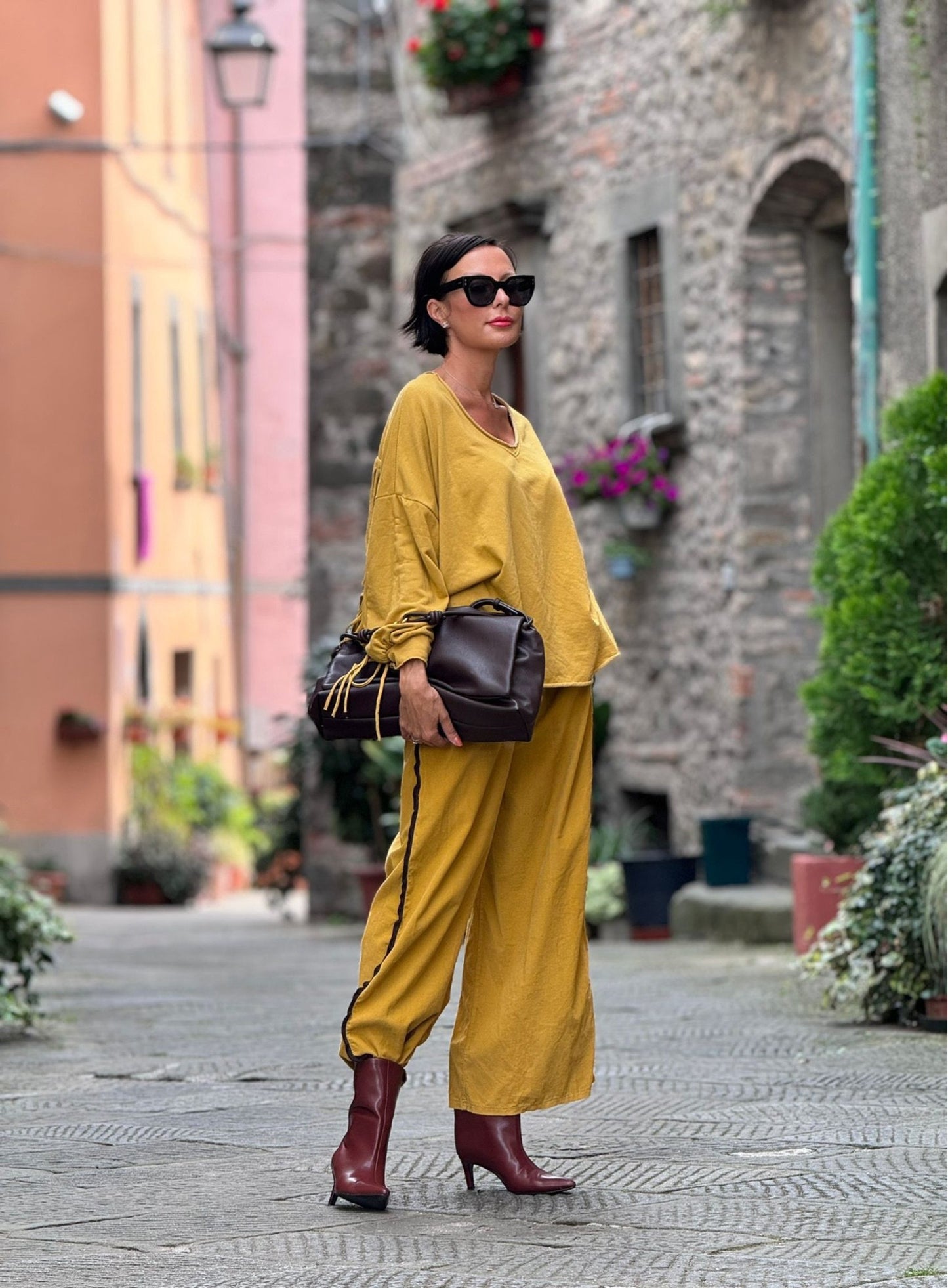 Pants Lyra mustard