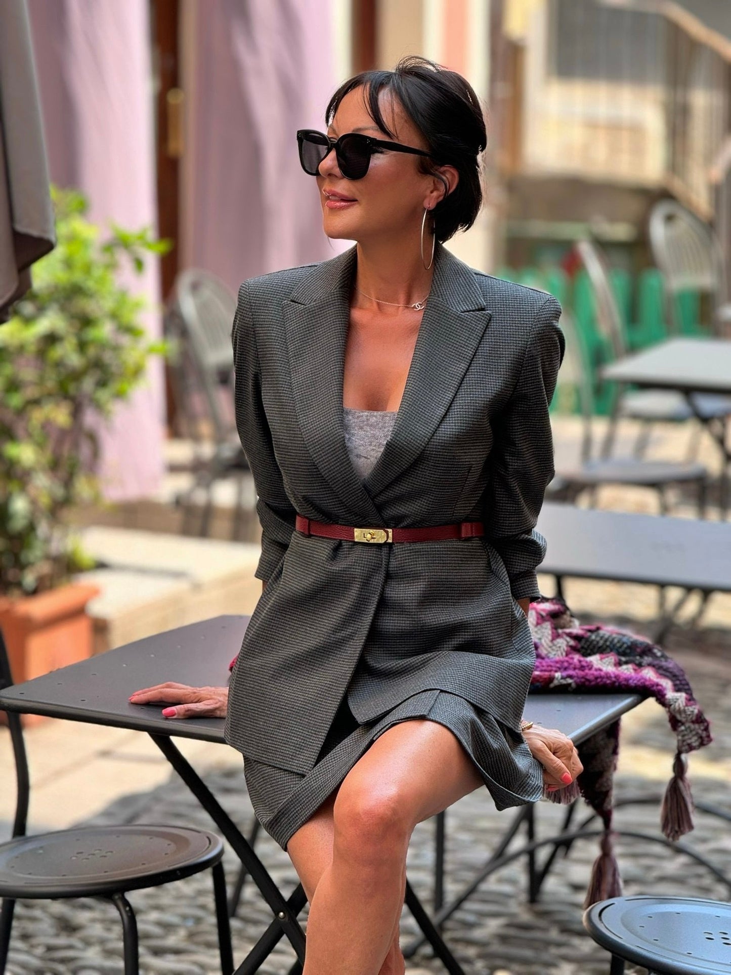 Blazer Raven tartan