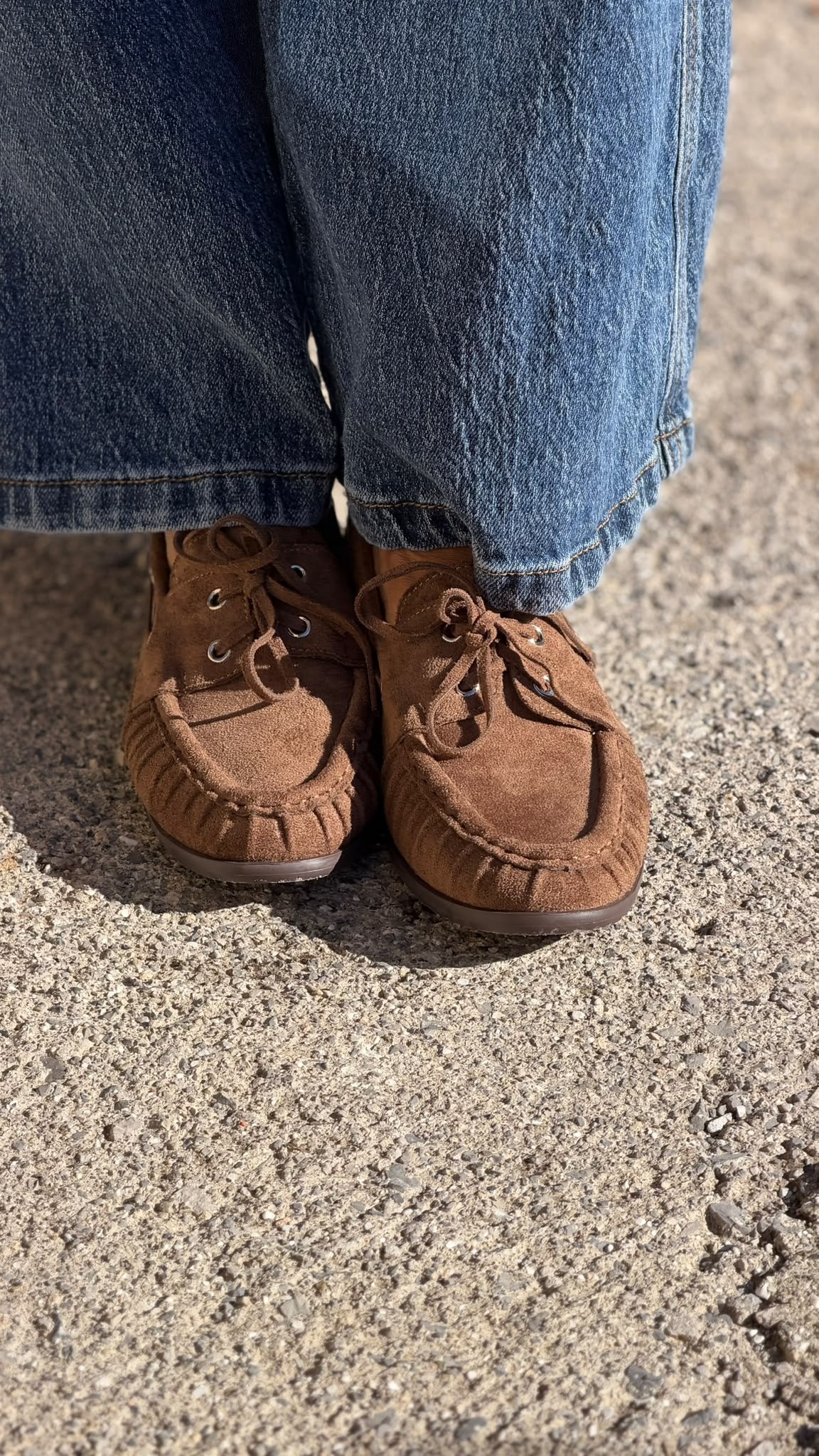 Boat shoe camel