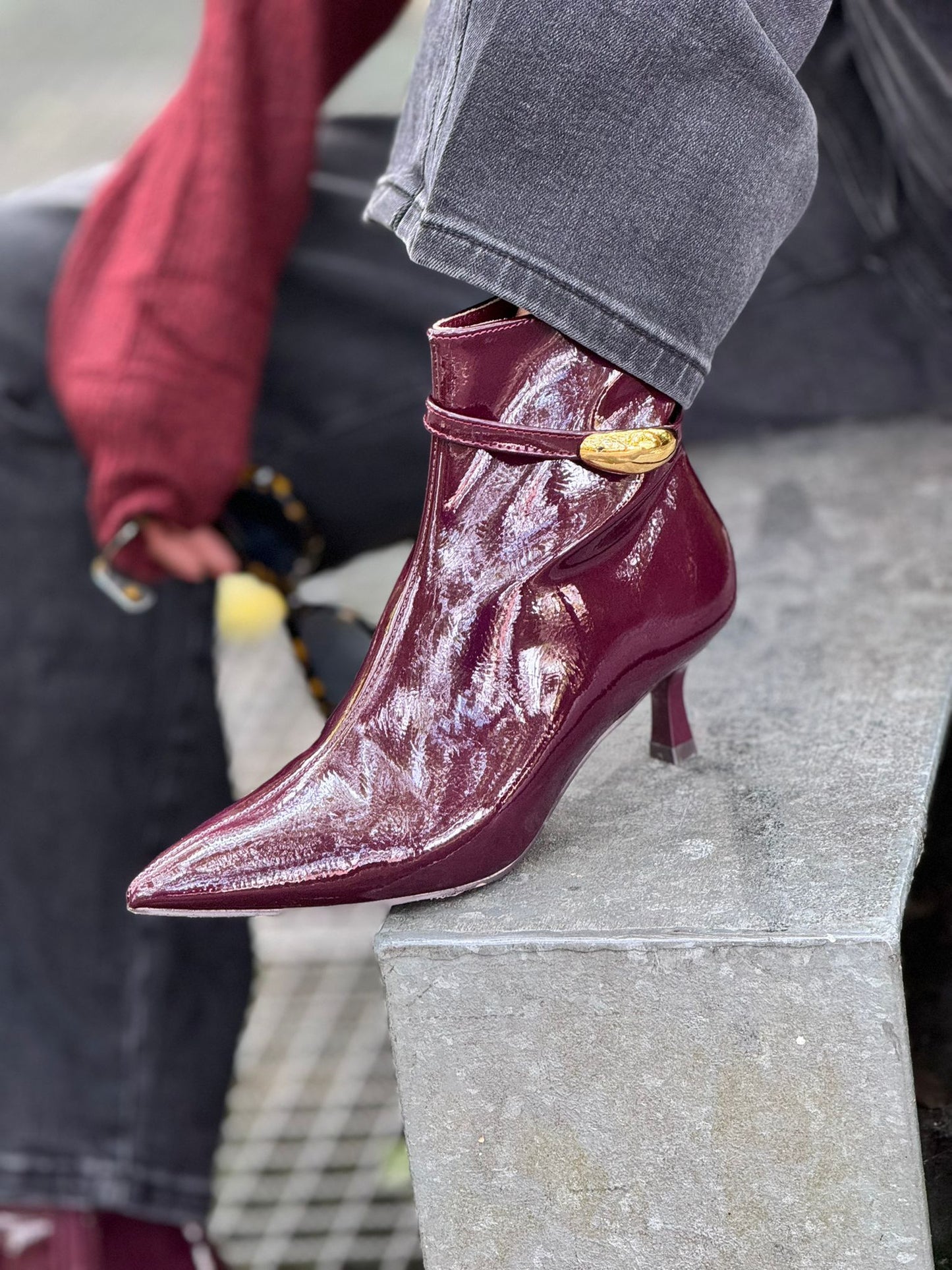 Boots Rosalind short burgundy