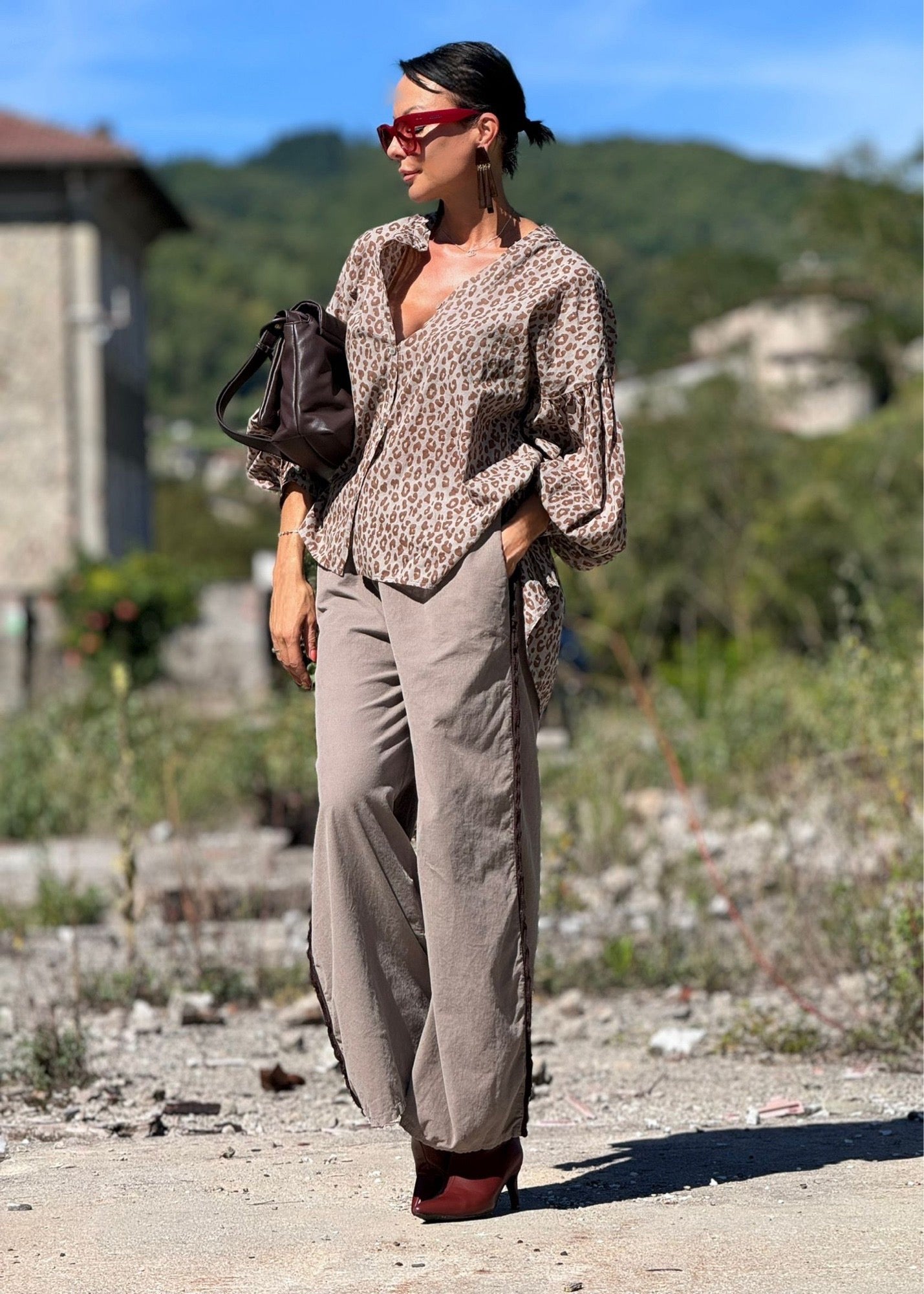 Pants Lyra taupe