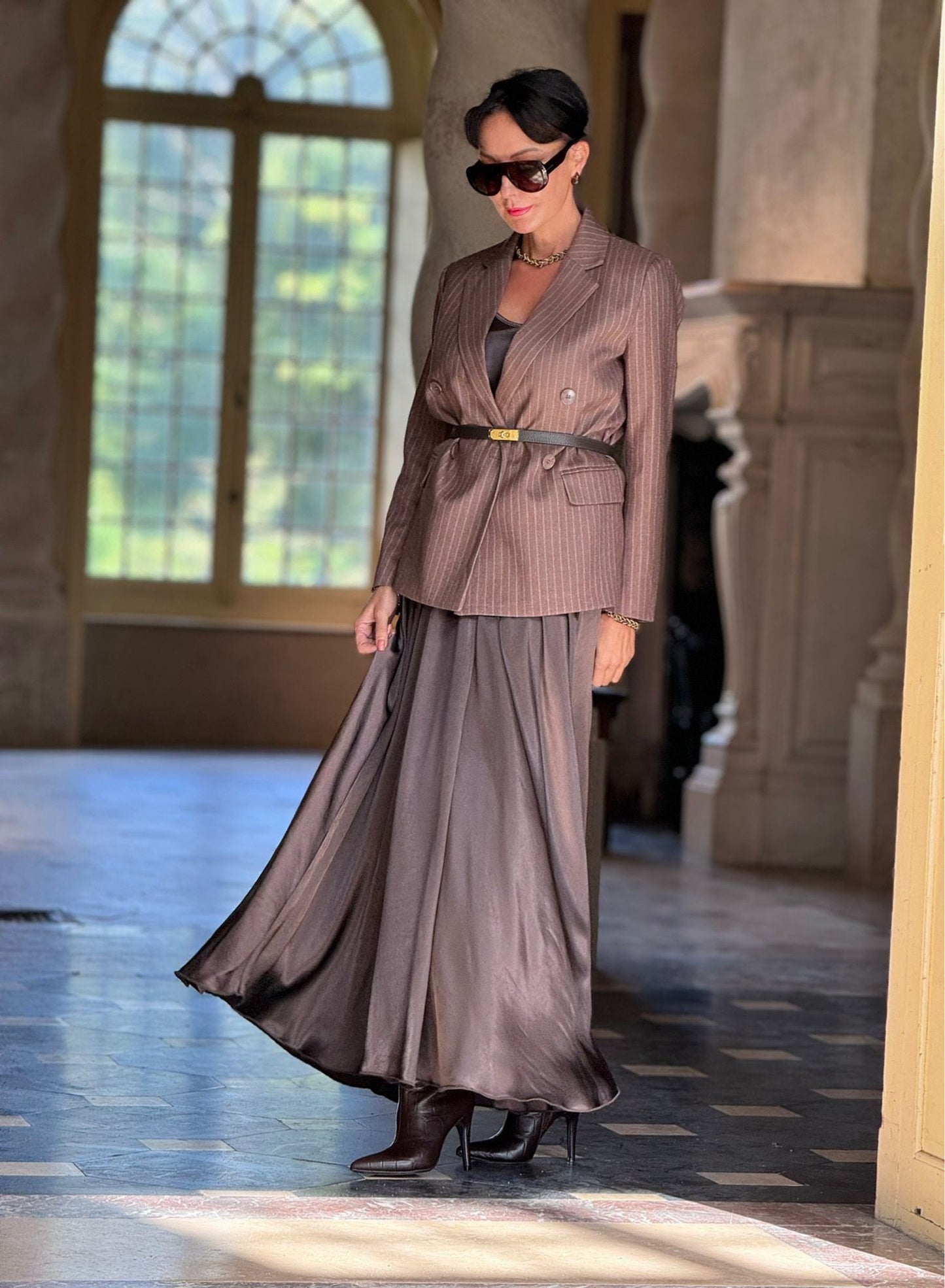 Dress Mika long choco
