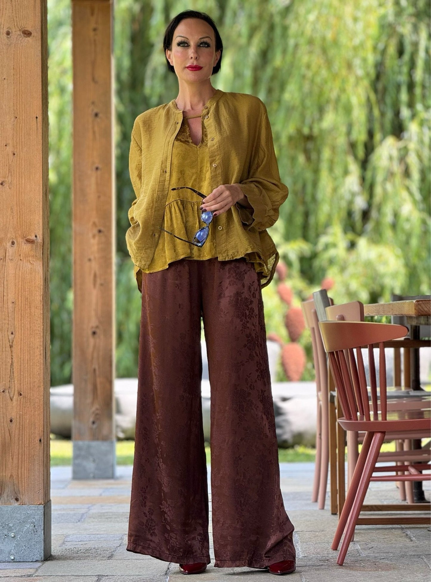 Pants Grape paisley