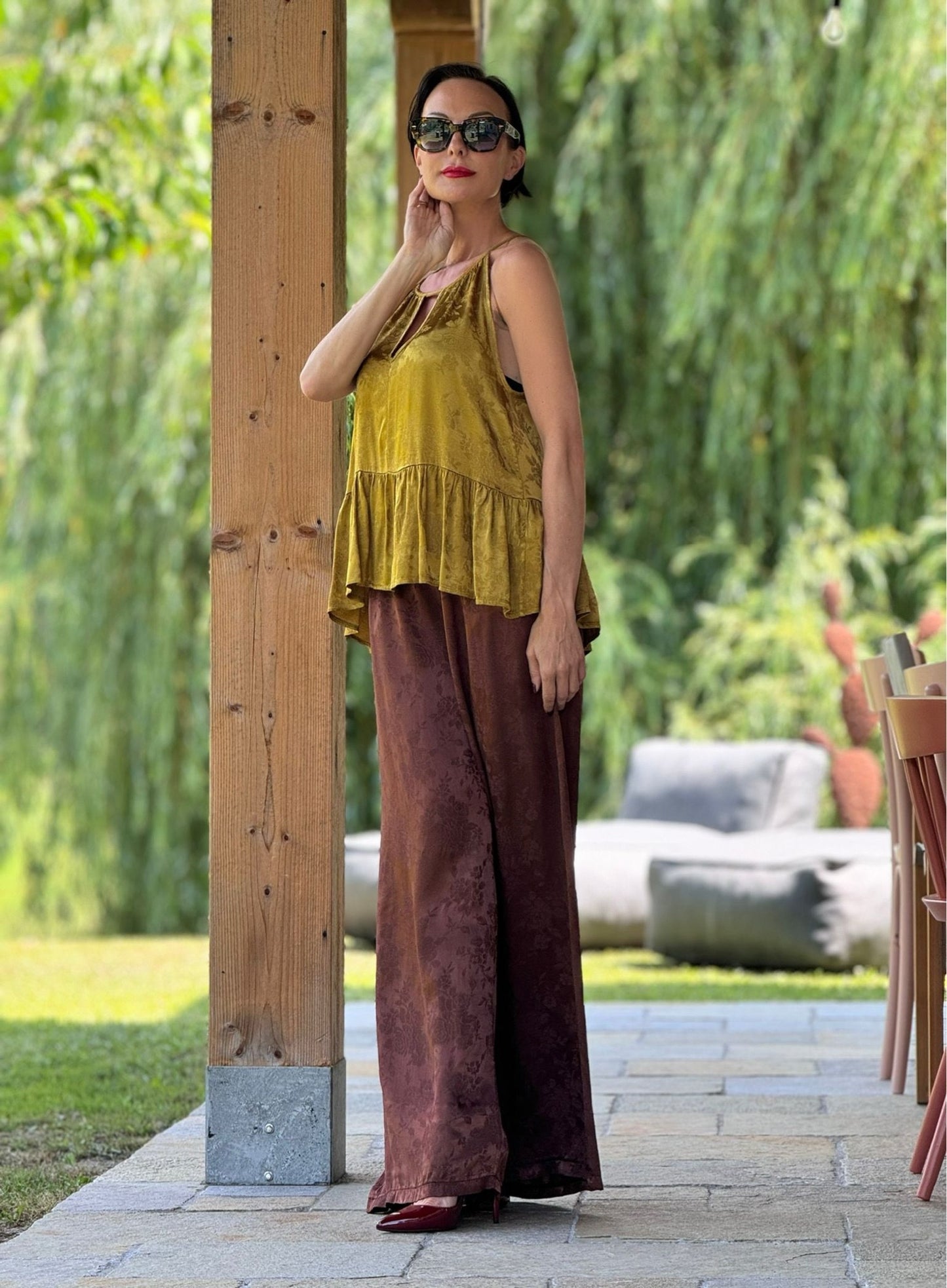 Pants Grape paisley