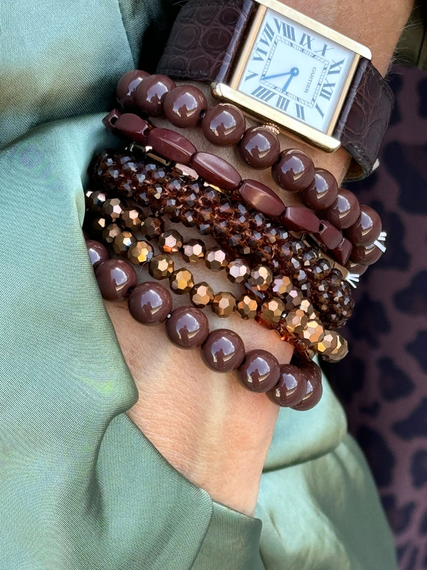 Bracelet set brown