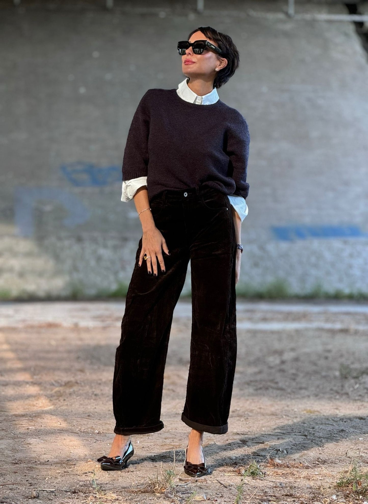 Pants Raven corduroy brown