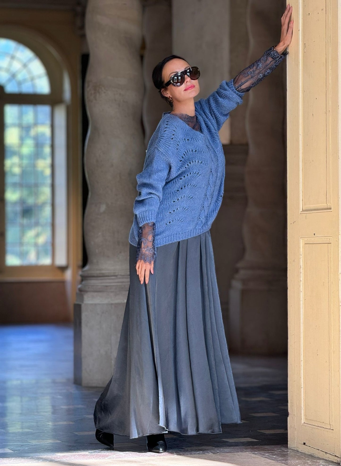 Dress Mika long navy