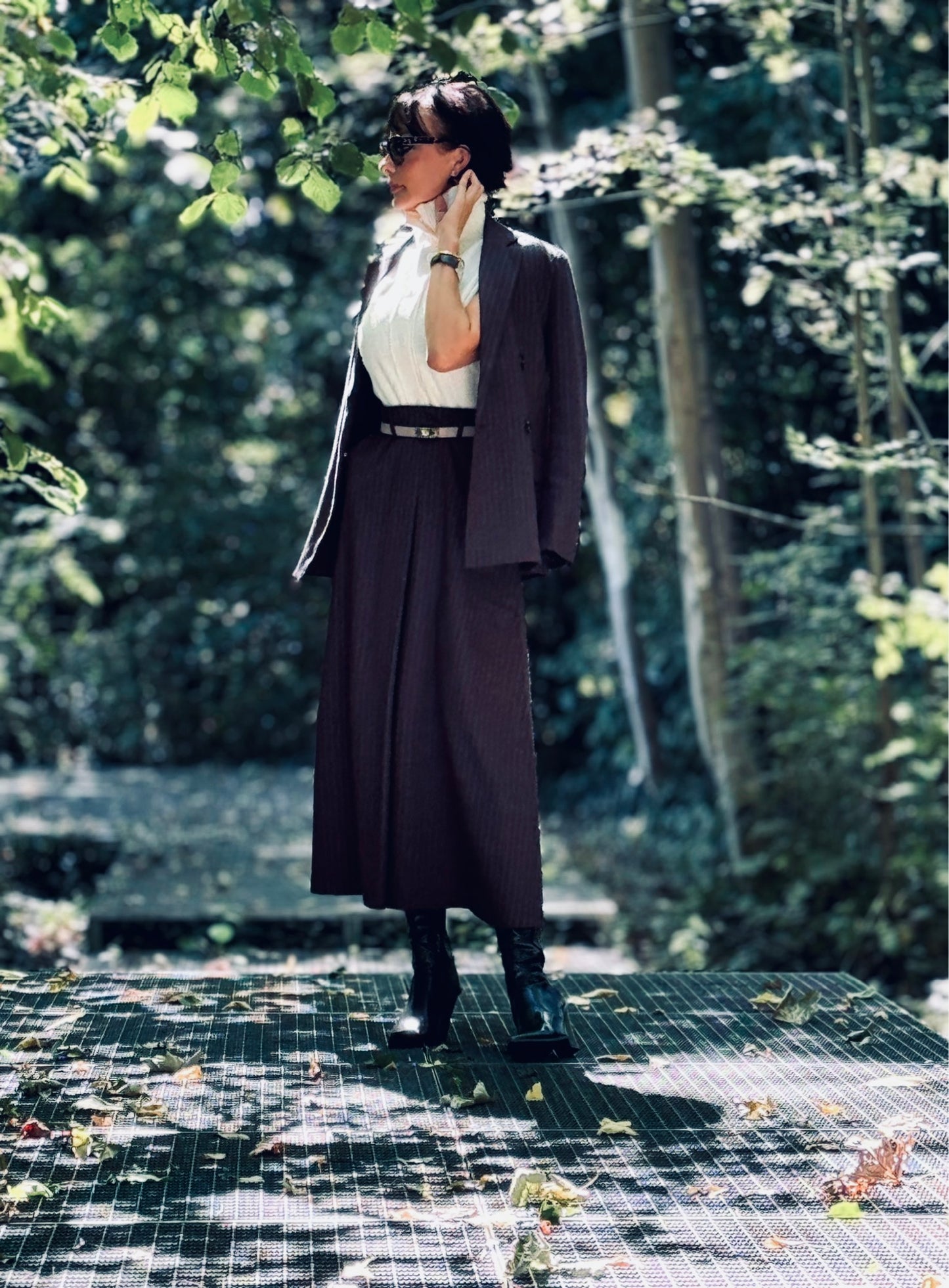 Skirt Liv striped black
