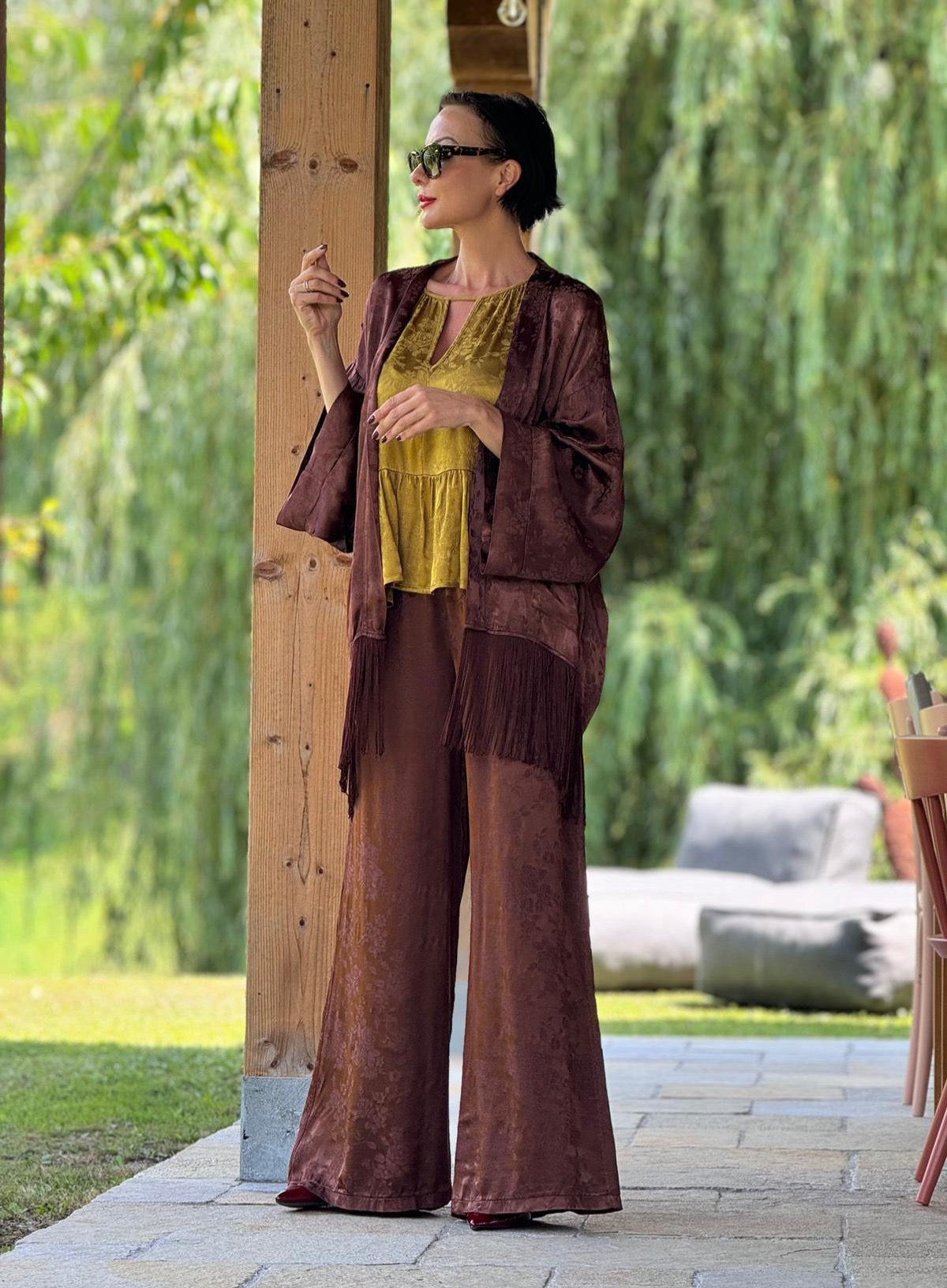 Kimono Grape paisley