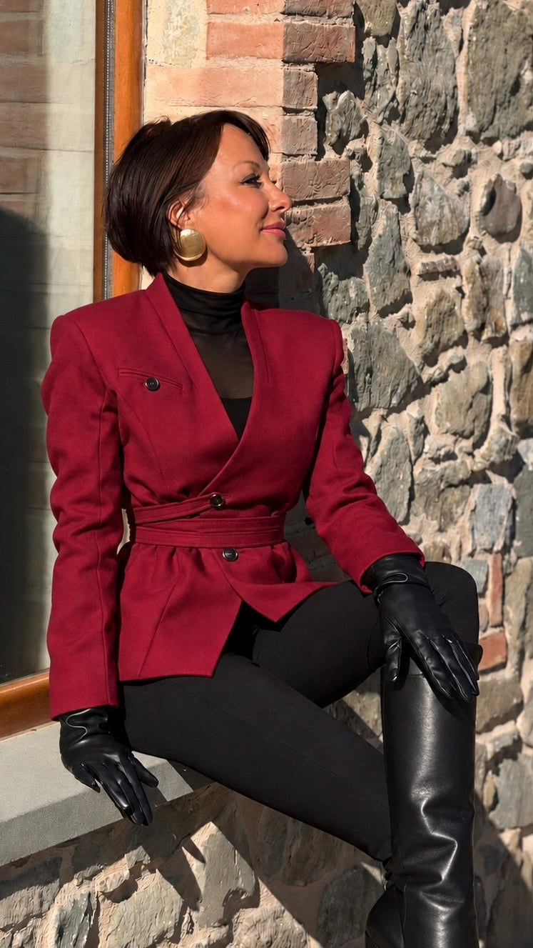 blazer cherry red
