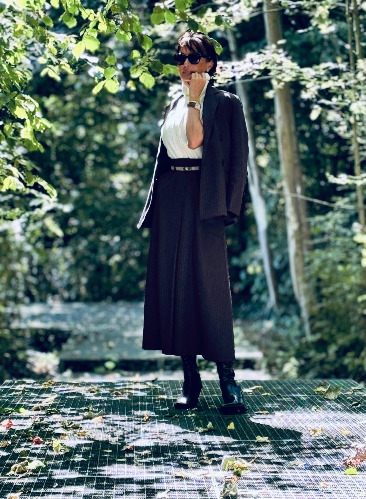 Skirt Liv striped black