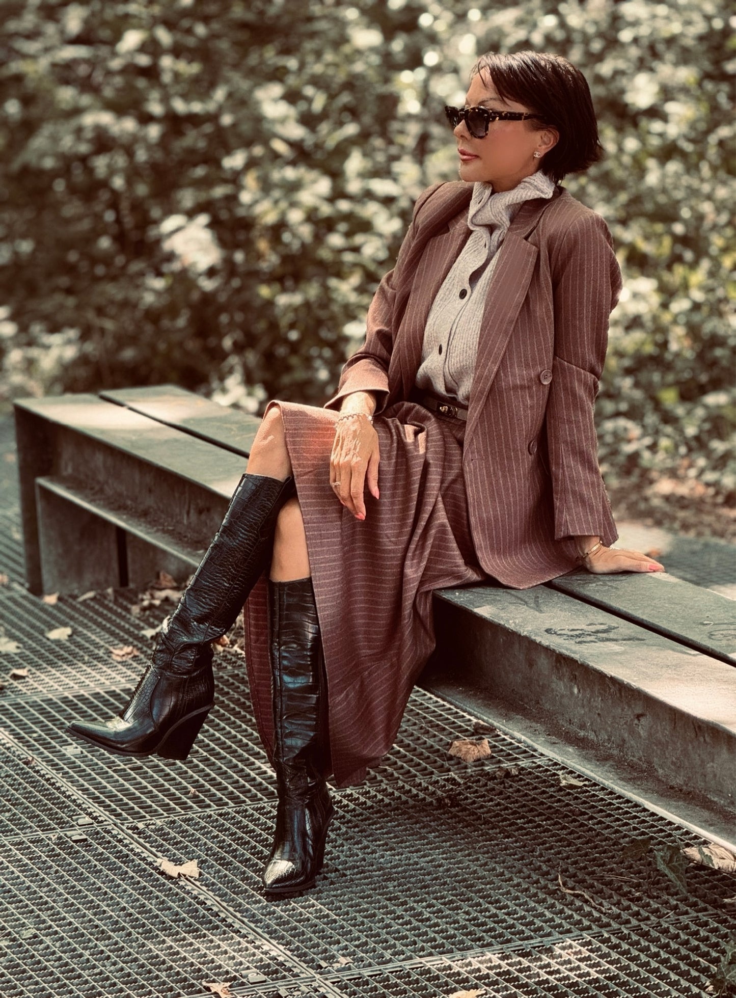 Blazer Liv striped hazel