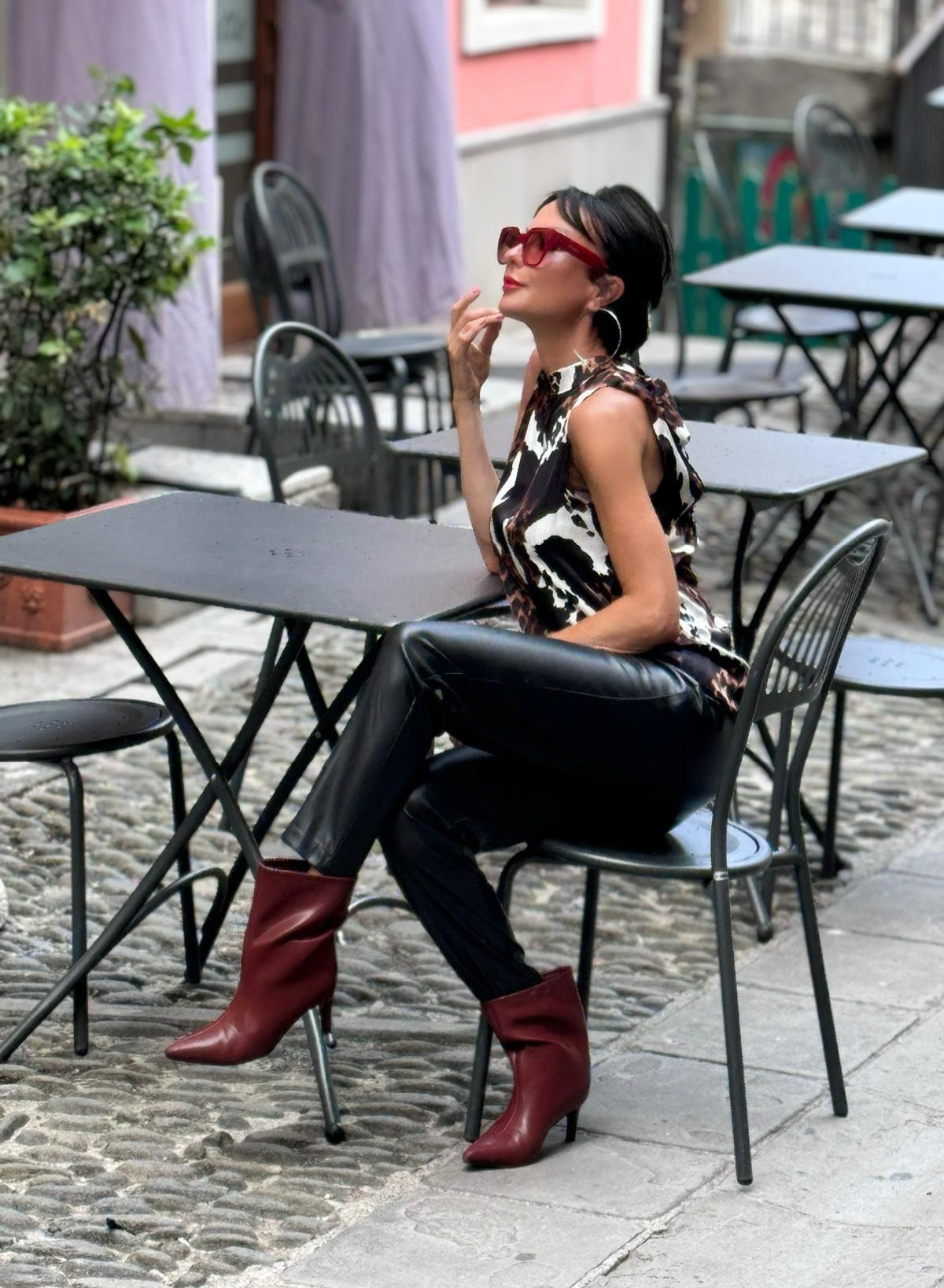 Pants Rocca leatherlook