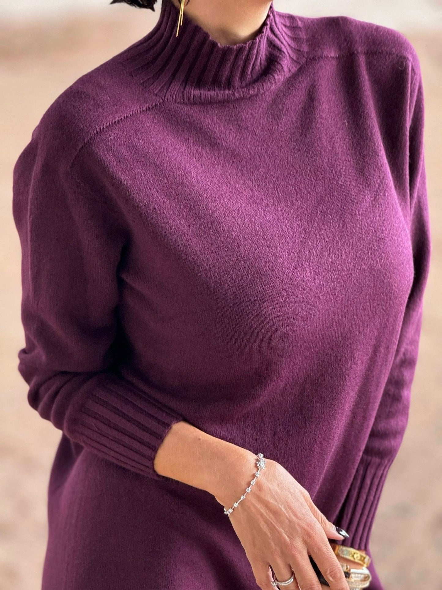 Dress Vera tricot burgundy