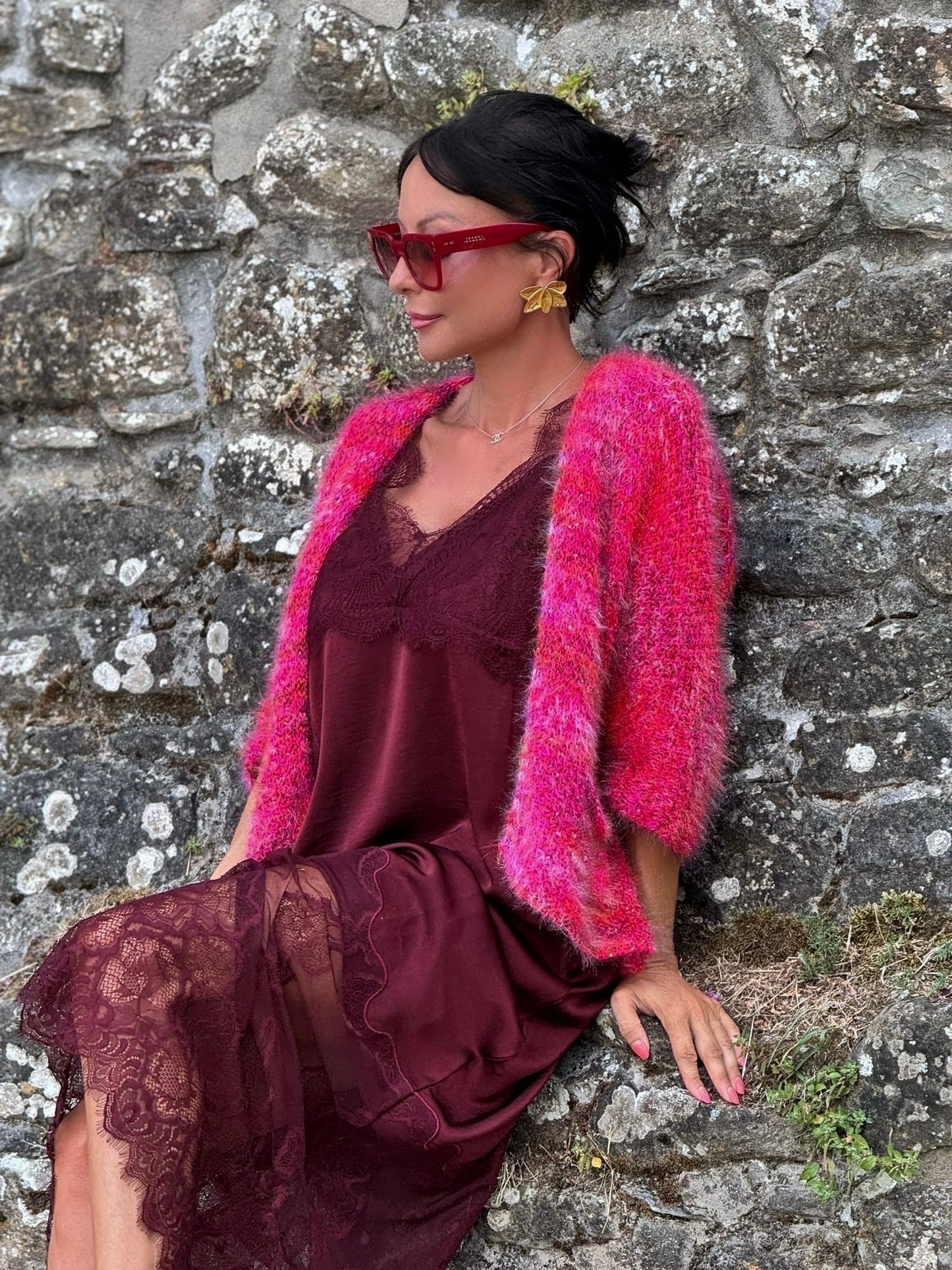 Cardigan Ember fushia