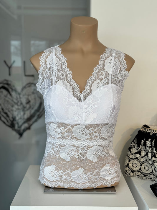 Top lace zm white