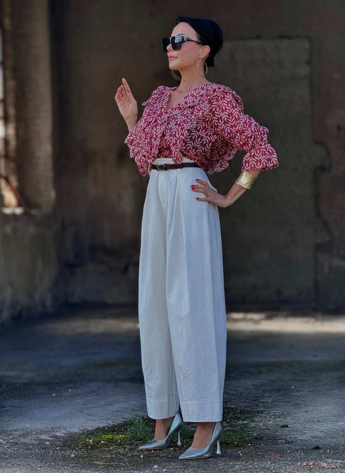 Pants savannah cotton white