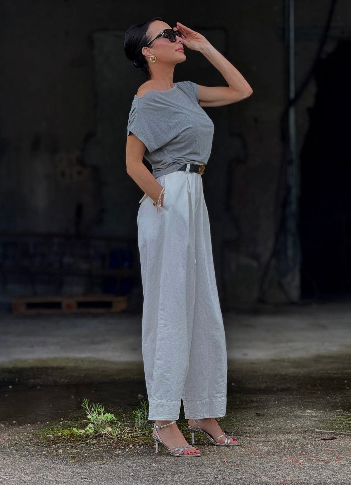 Pants savannah cotton white