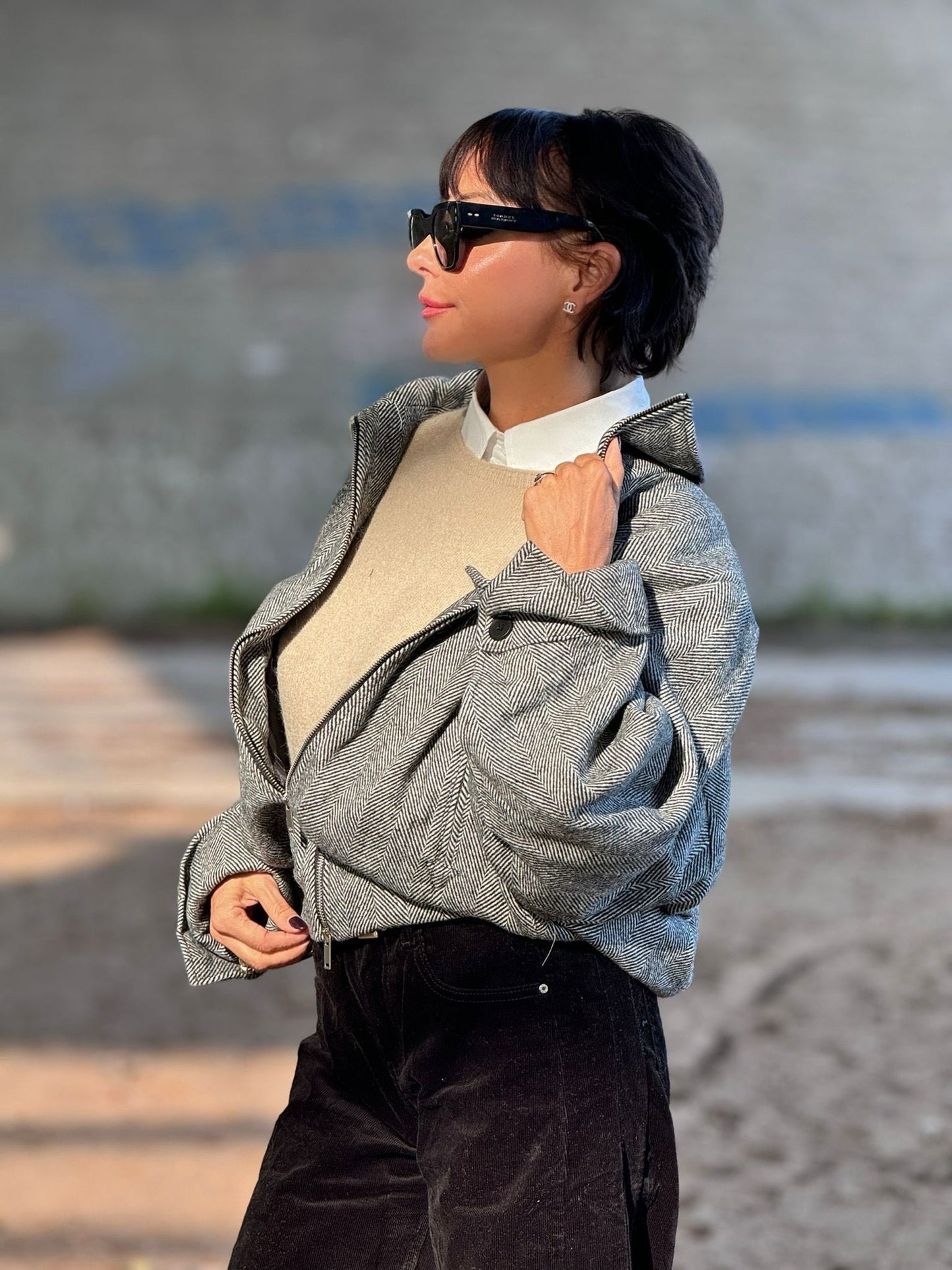 Bomber Raven grey