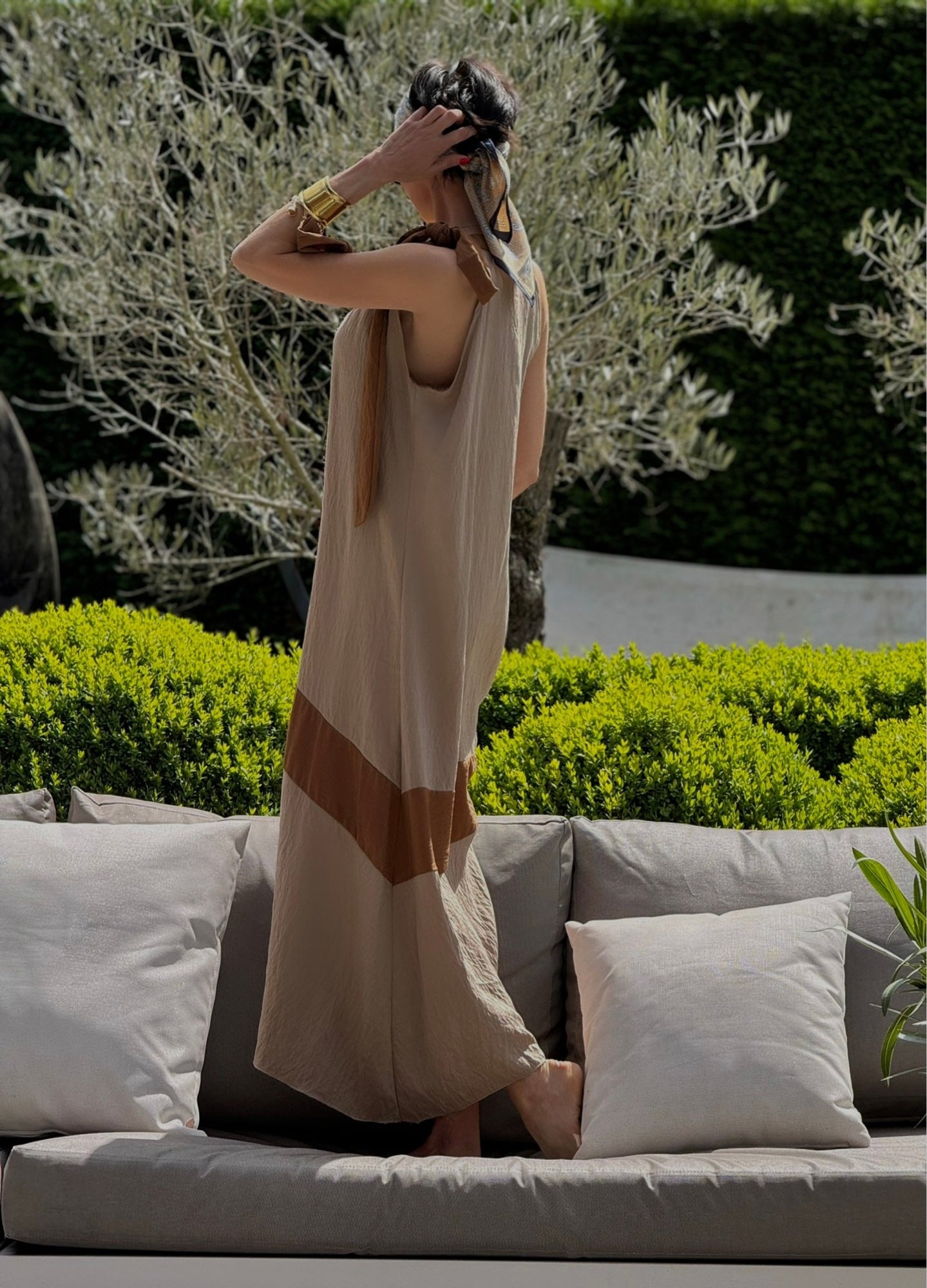 Dress Sophie long bicolor