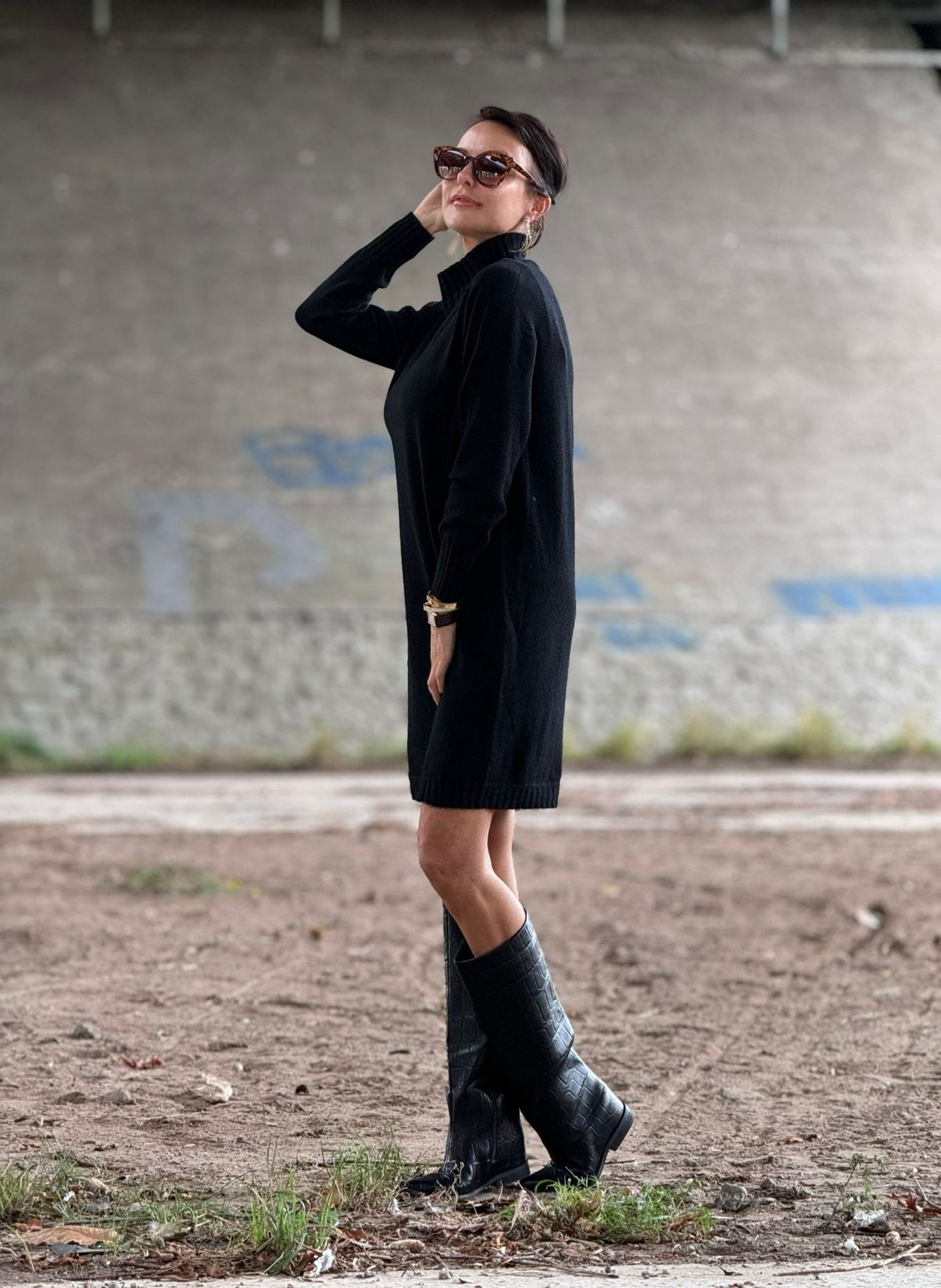 Dress Vera tricot black