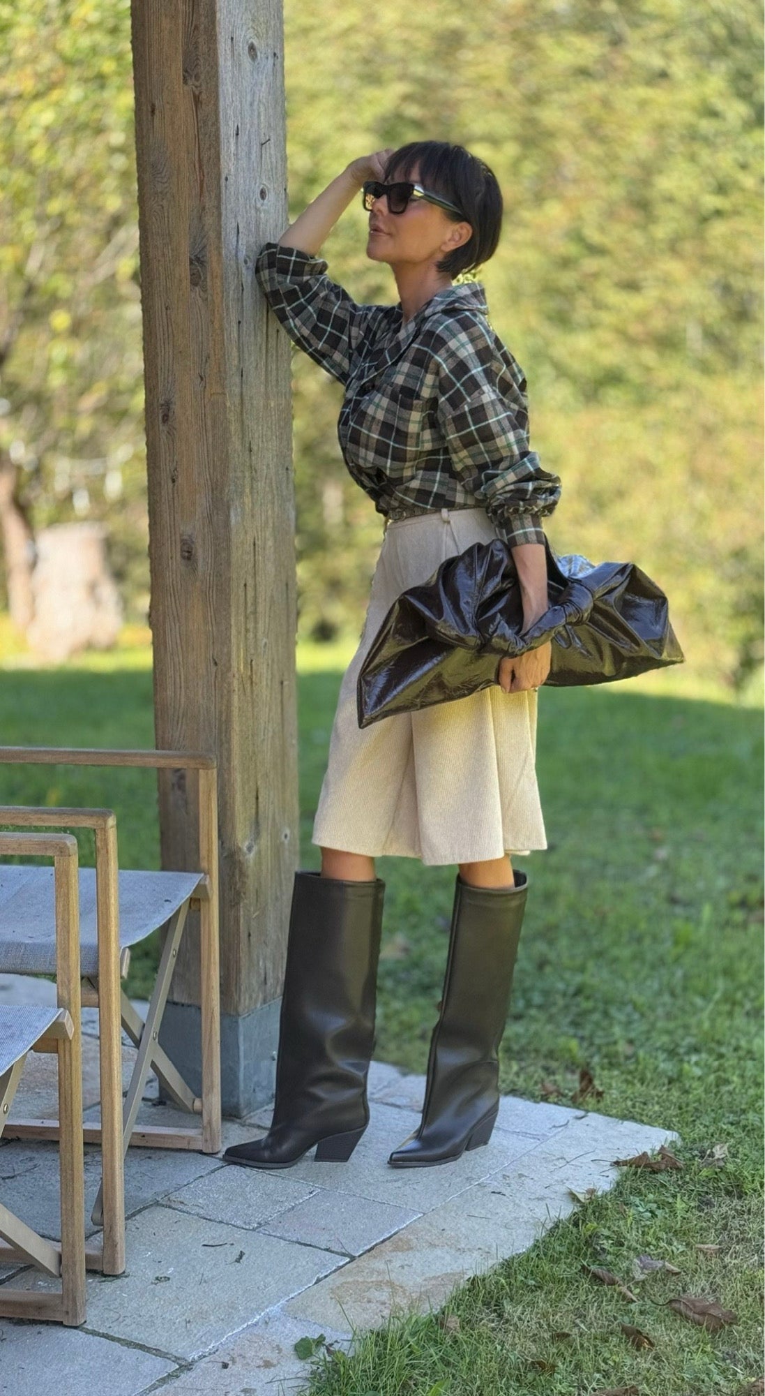 Blouse Sali tartan woods