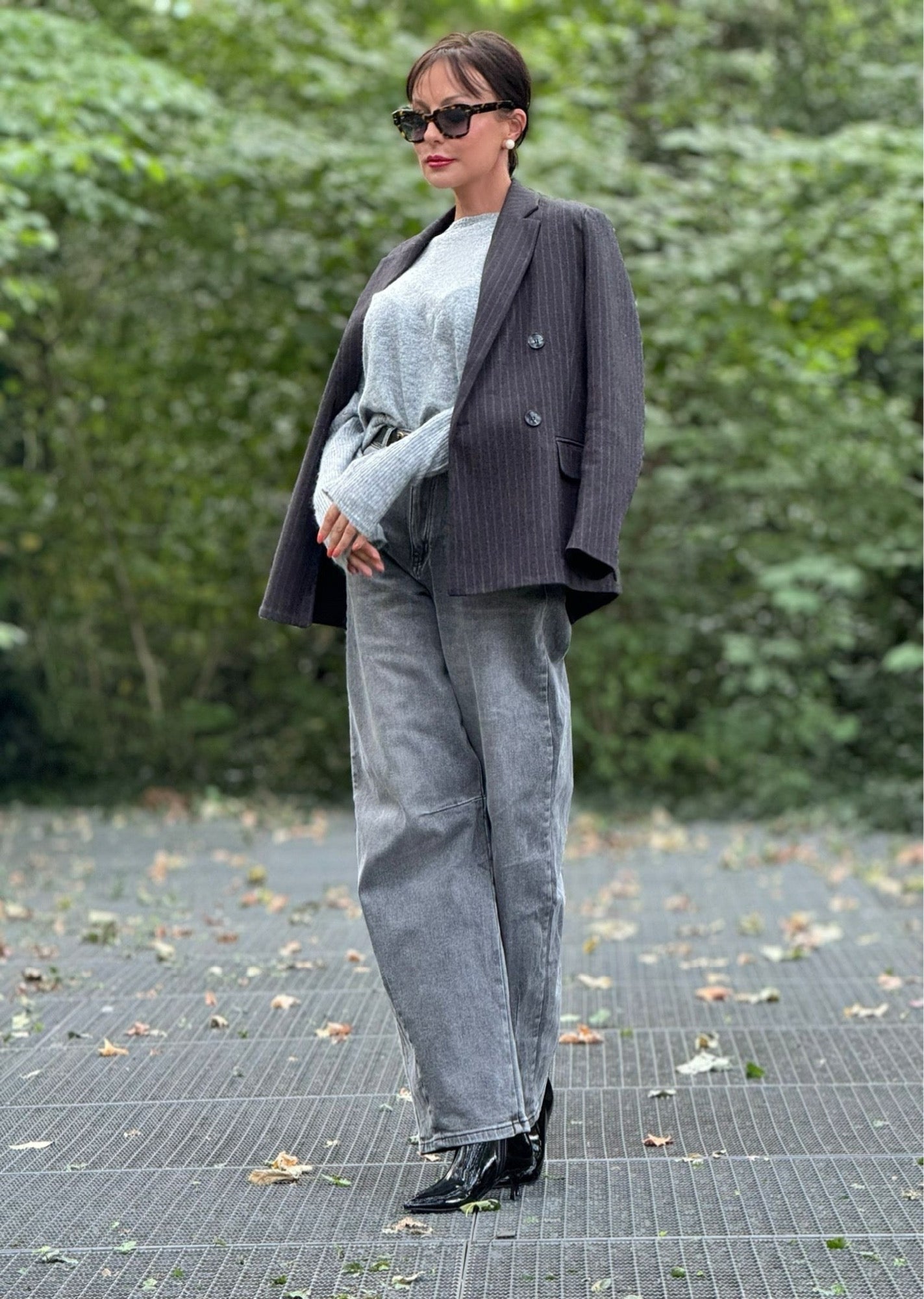 Jeans Lilith barrel grey