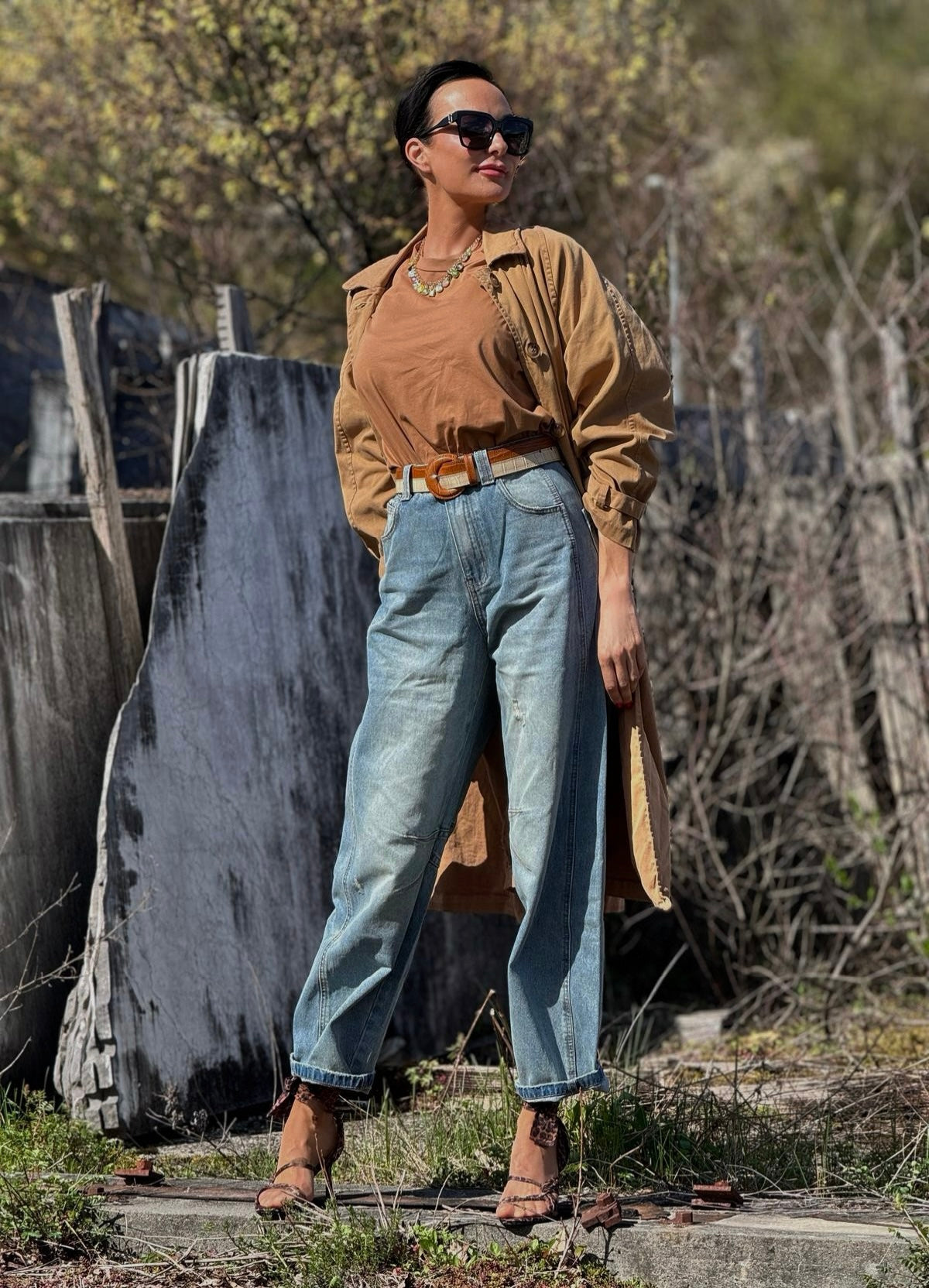 Trench Dakota camel