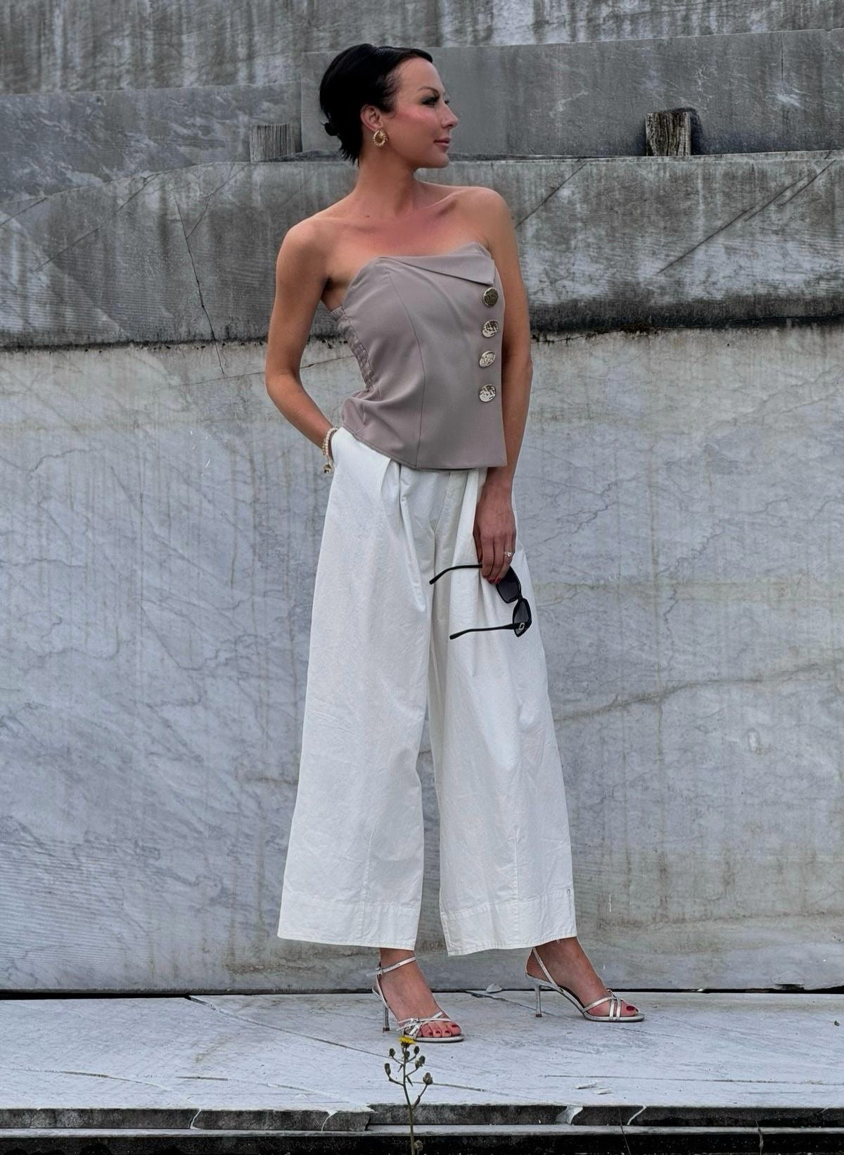 Top bustier savannah taupe