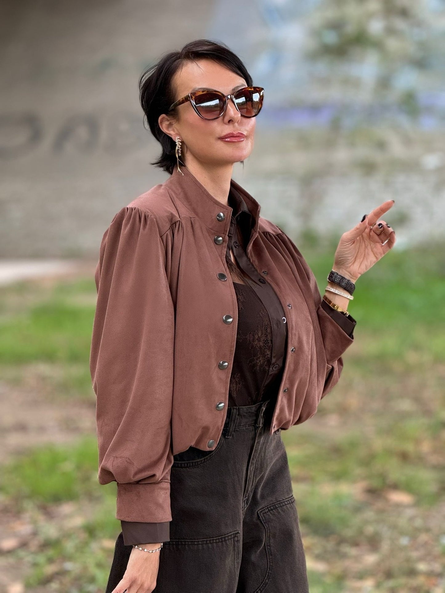 Jacket Crystal daim