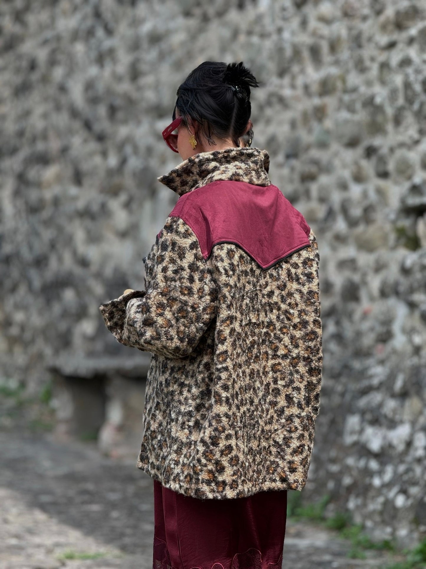 Jacket Hazel leo burgundy