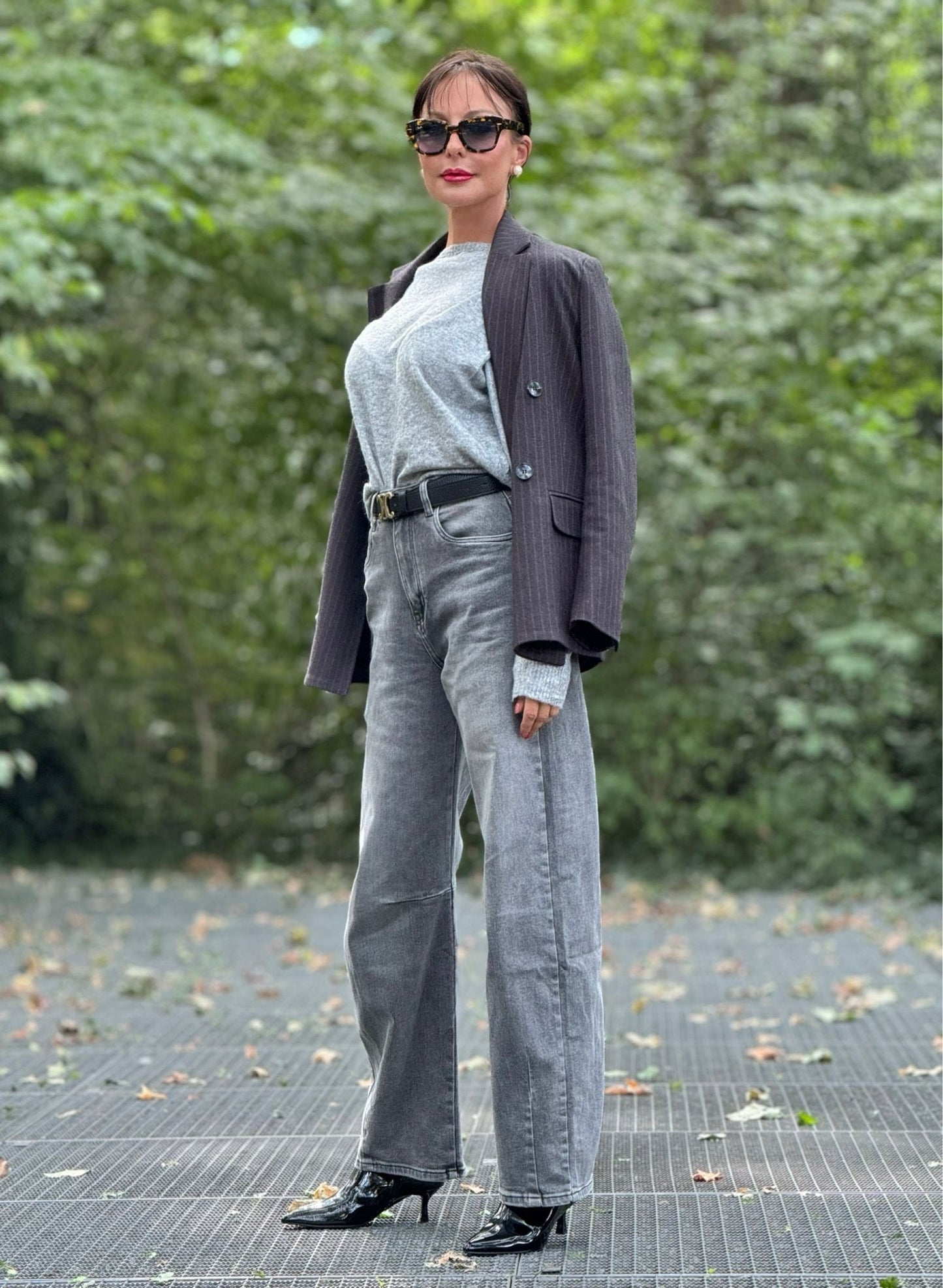 Jeans Lilith barrel grey