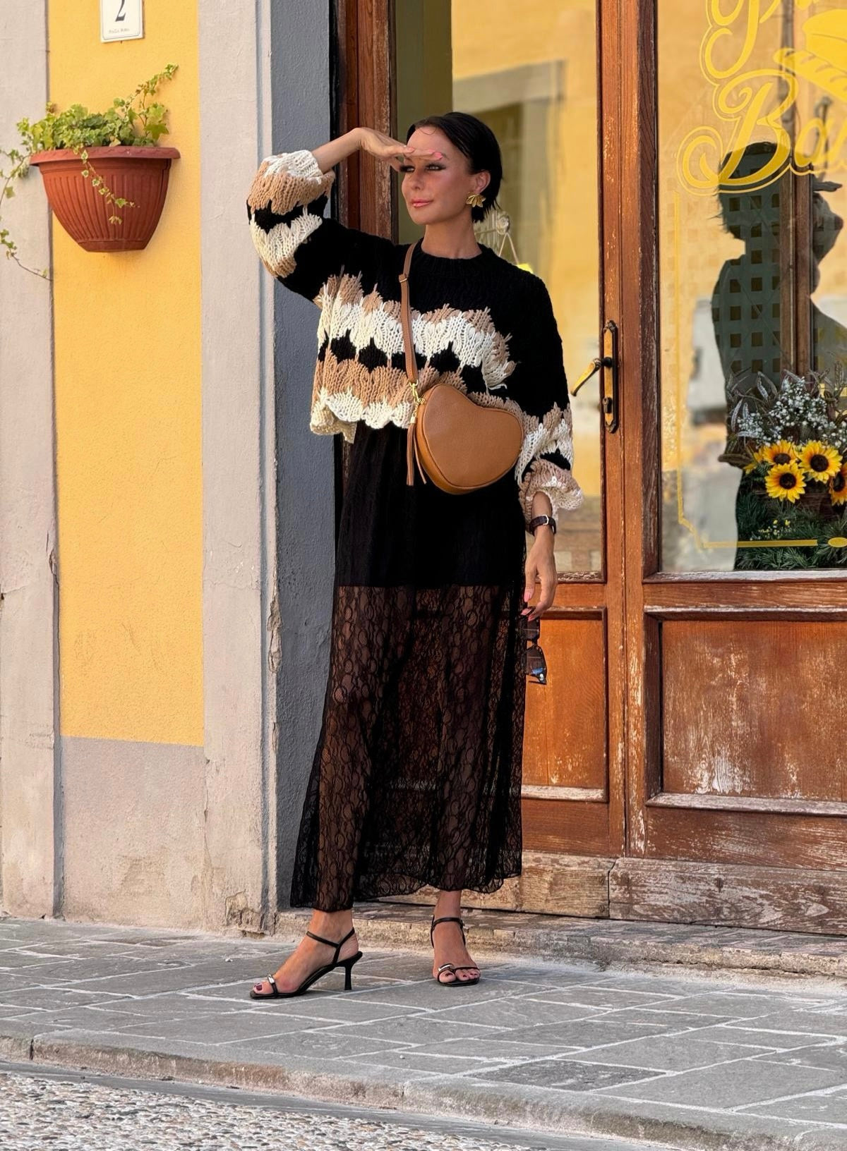 Pull Dahlia black ombre