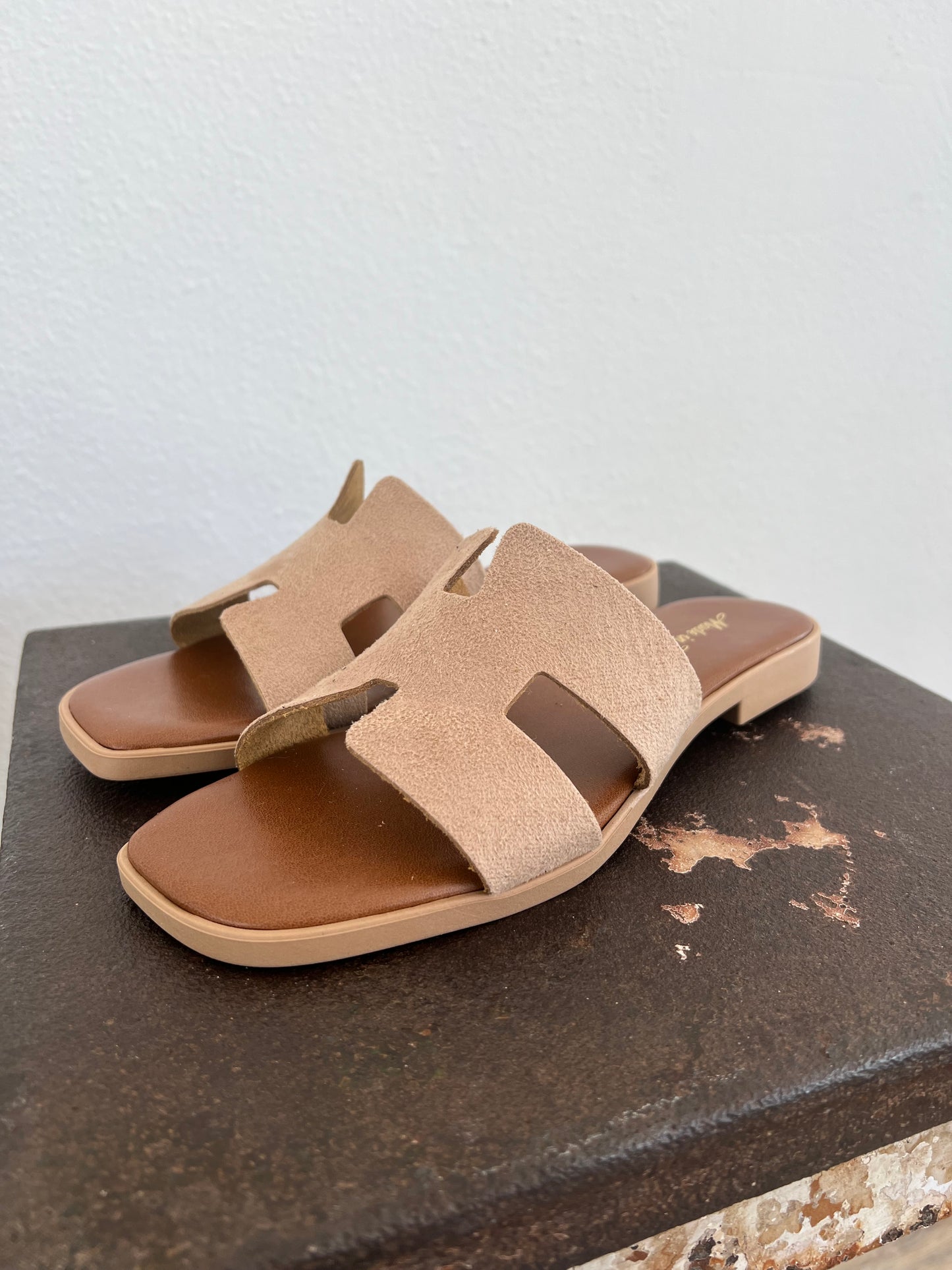 Slipper H leather suede