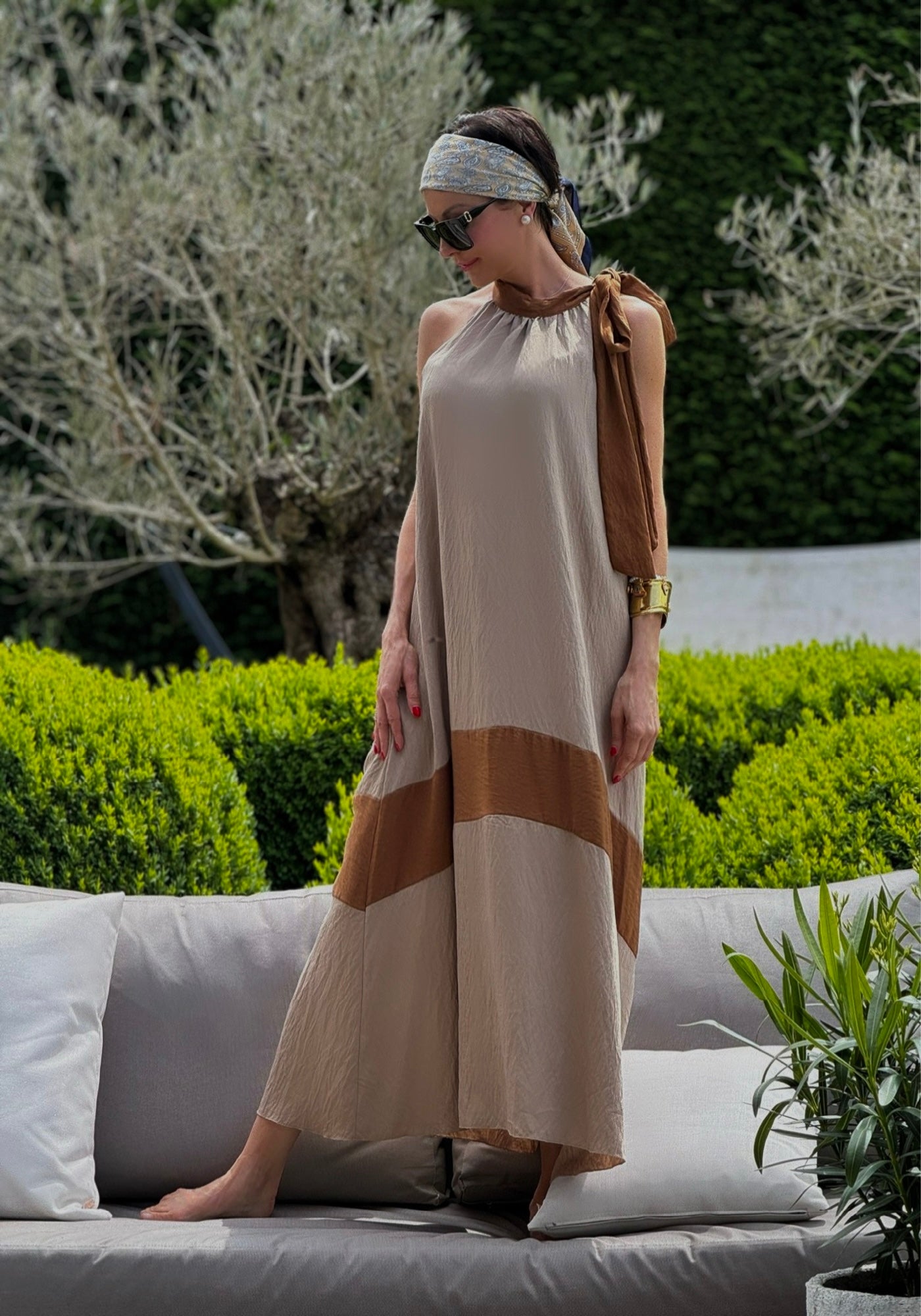 Dress Sophie long bicolor