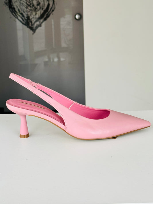 Slipper heeled rosa