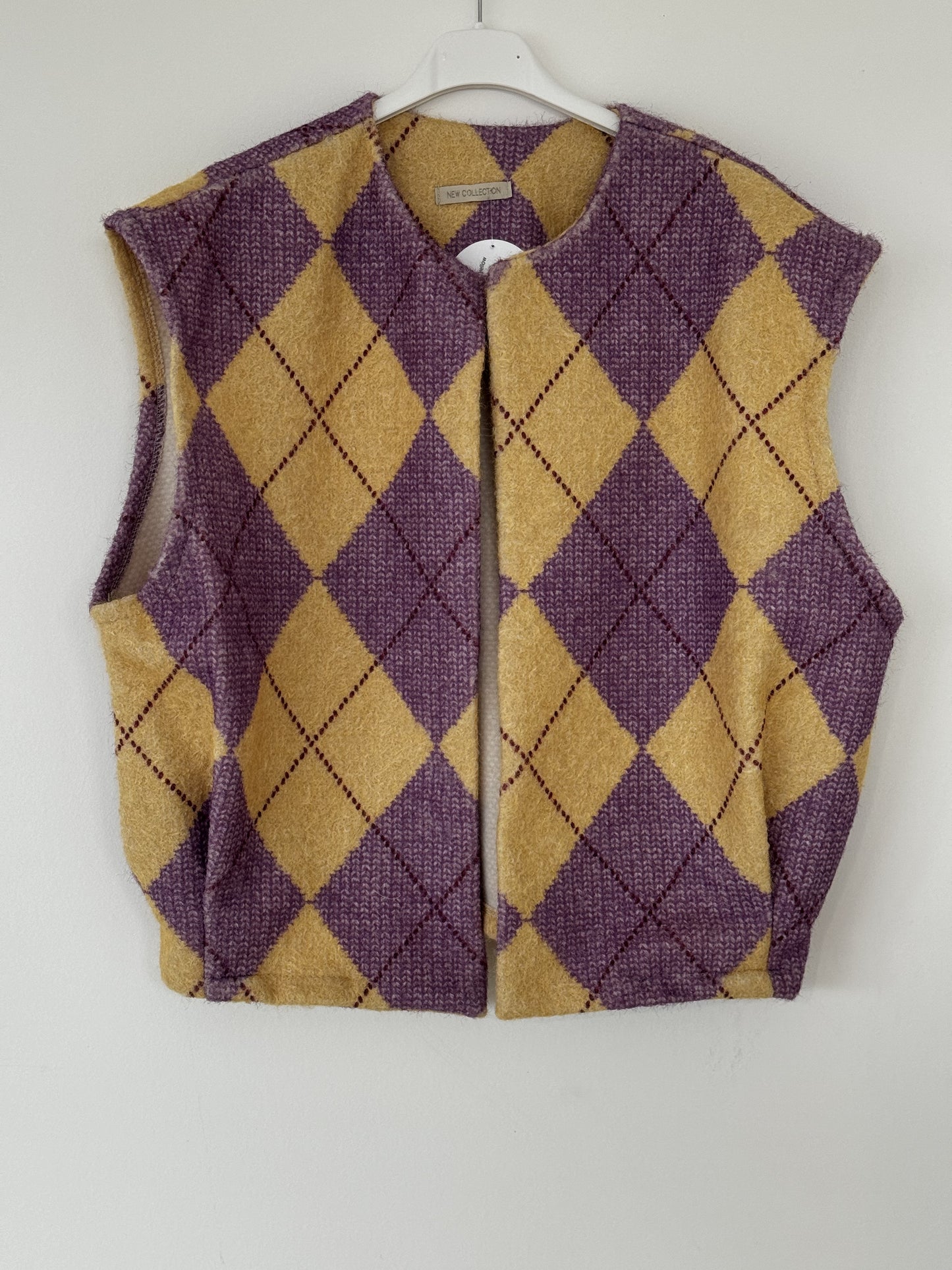 Jacket jacquard yellow