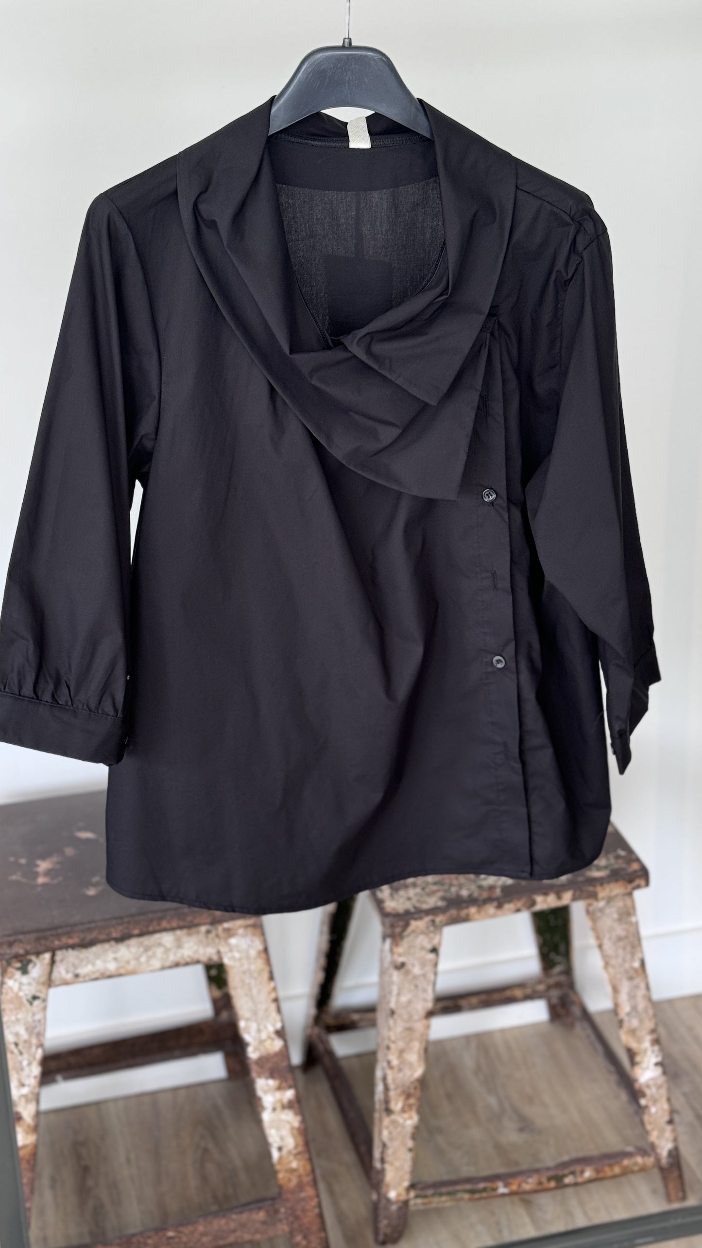 Blouse Cara cotton black