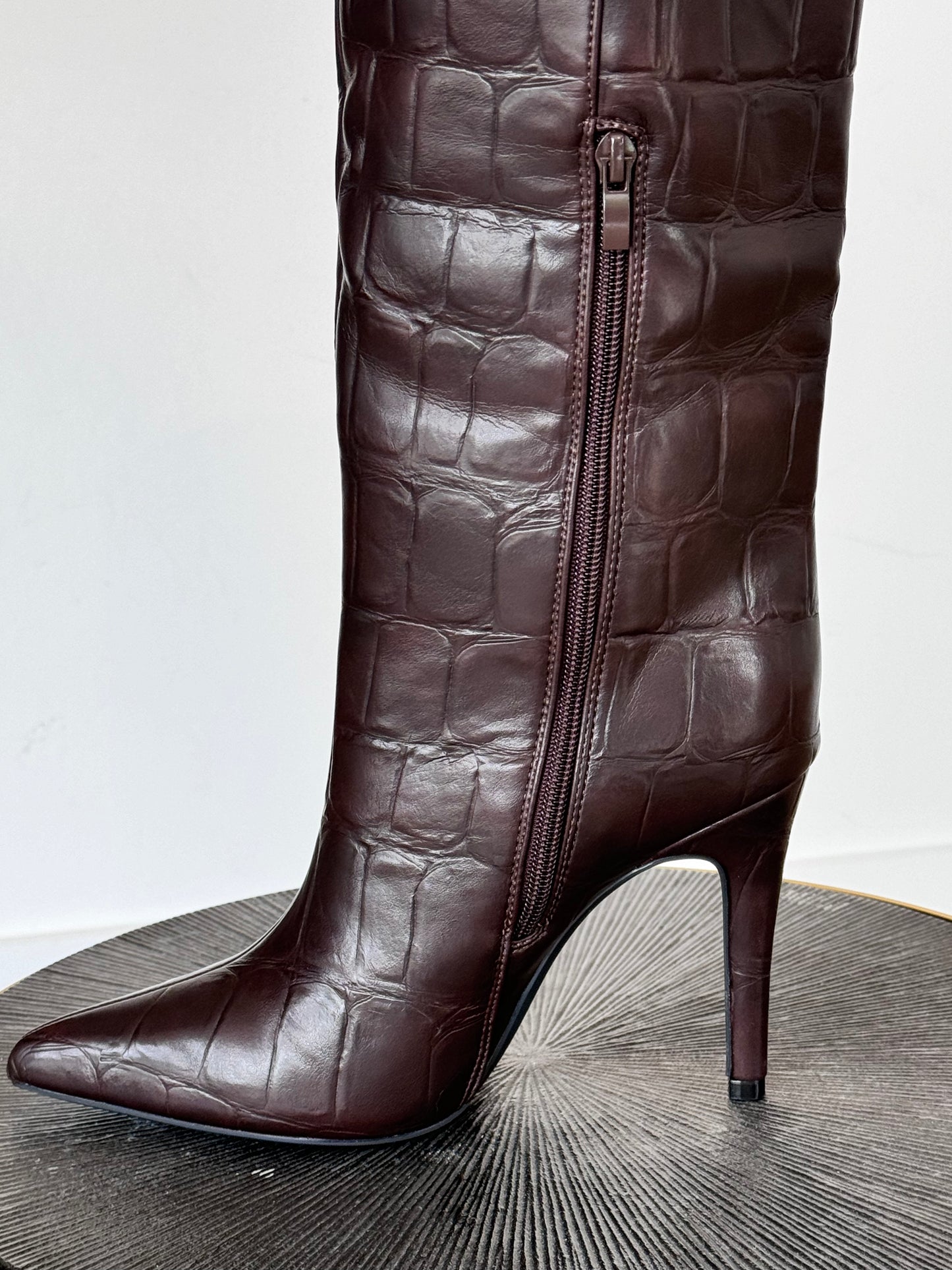 Boots Colette croco choco