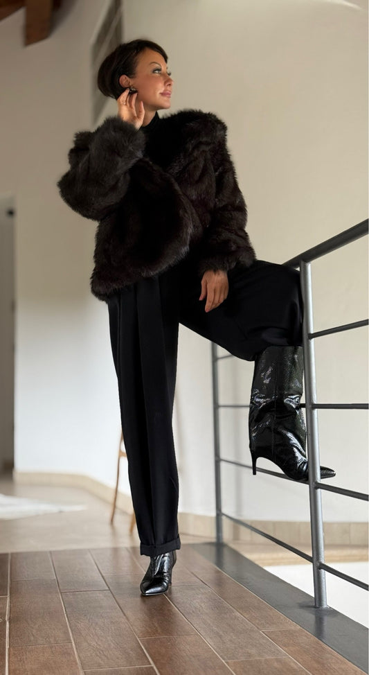 Manteau en fausse fourrure Zita