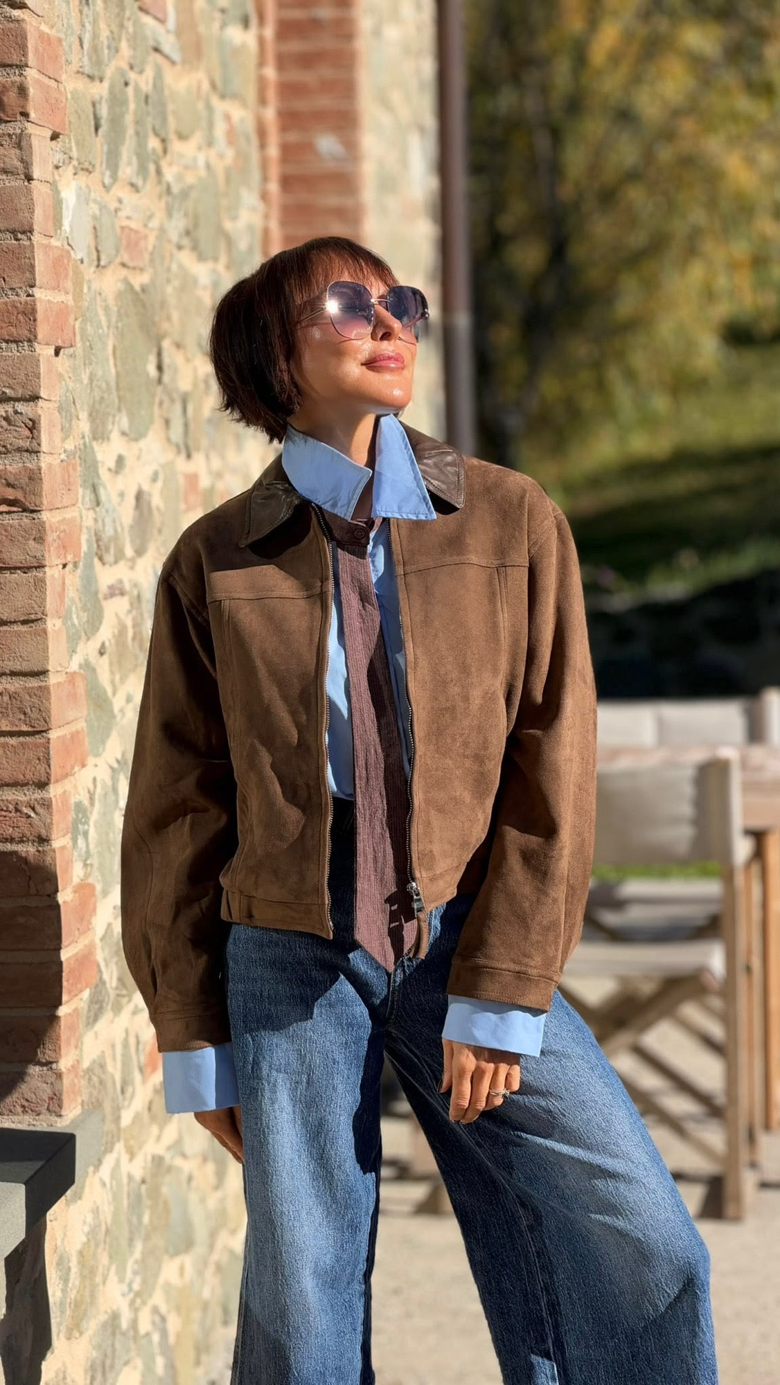 Jacket Leah daim look