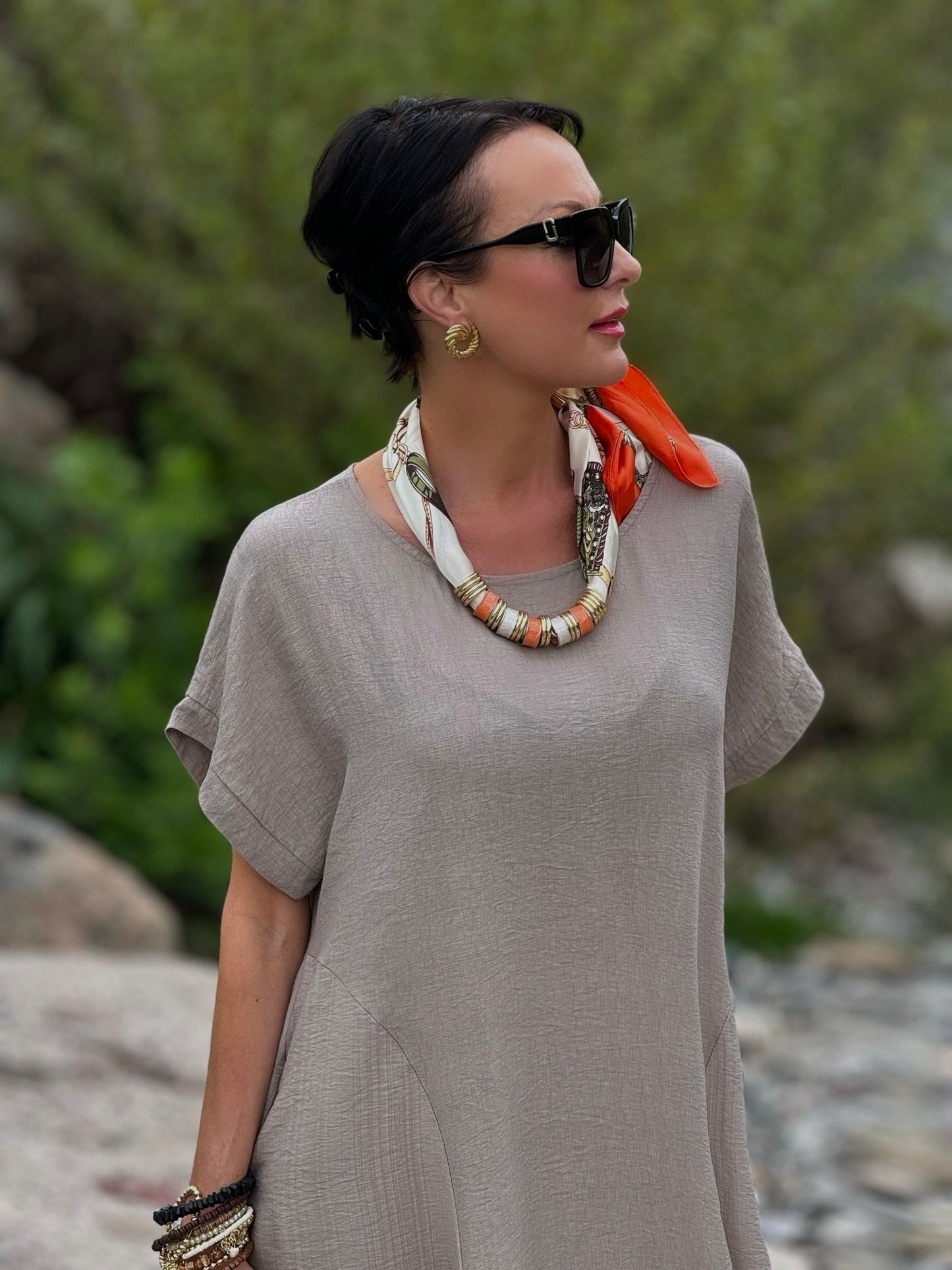Dress Virginia taupe